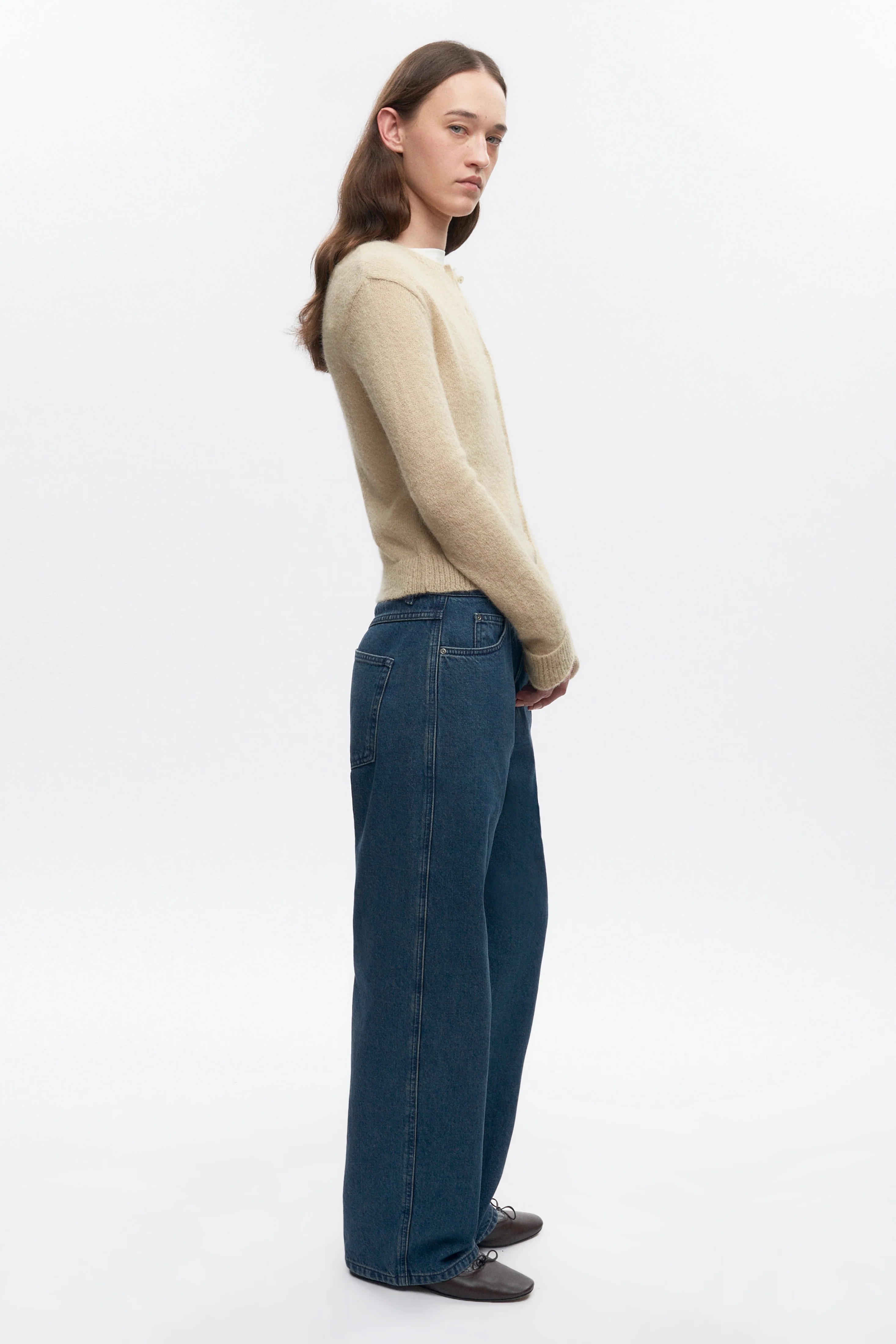 Women's Noor Fuzzy Cardigan in Sand - Image 6