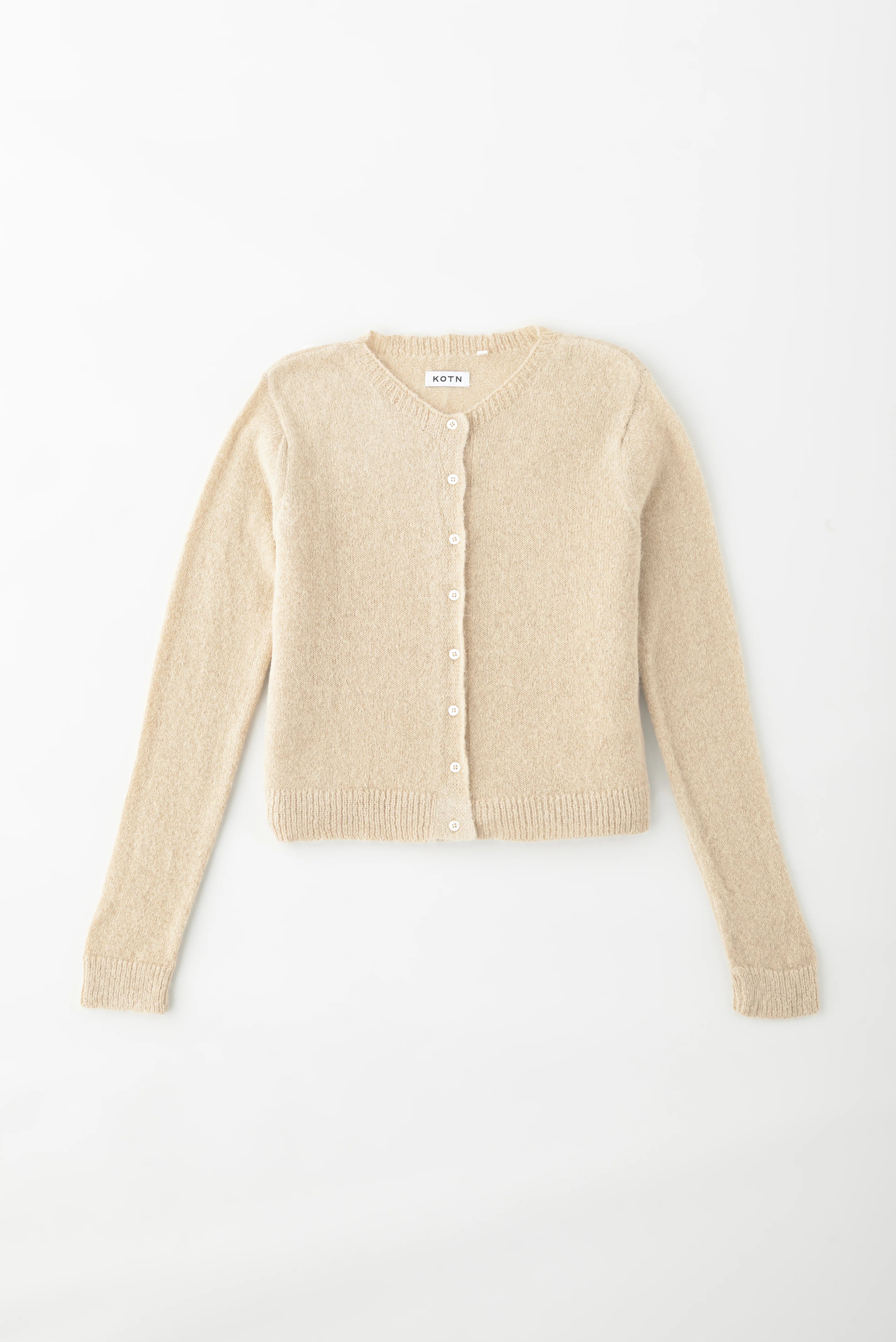 Women's Noor Fuzzy Cardigan in Sand - Image 8