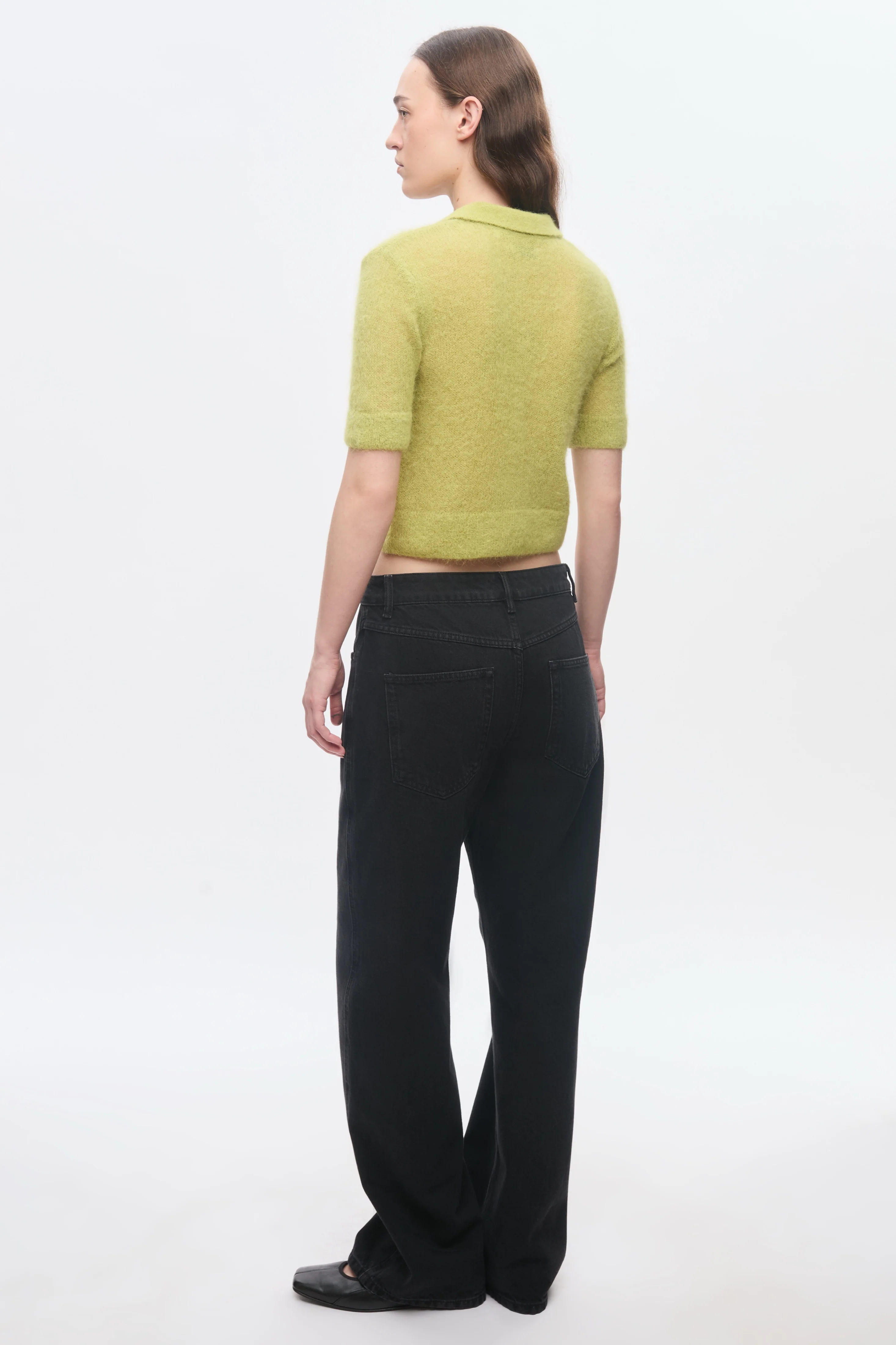 Women's Noor Fuzzy Polo in Hazel - Image 9