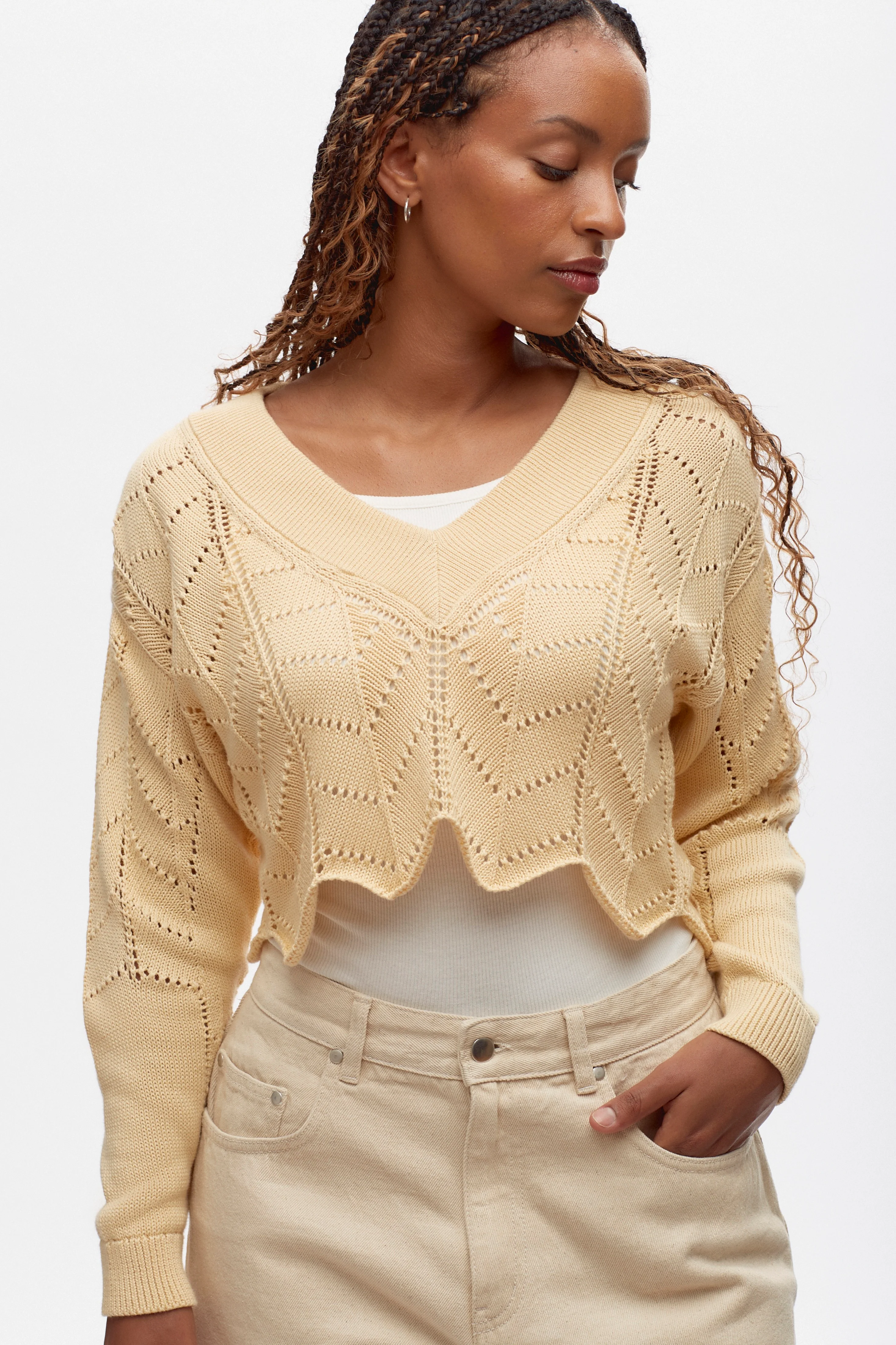 Women's Omri Sweater in Butter