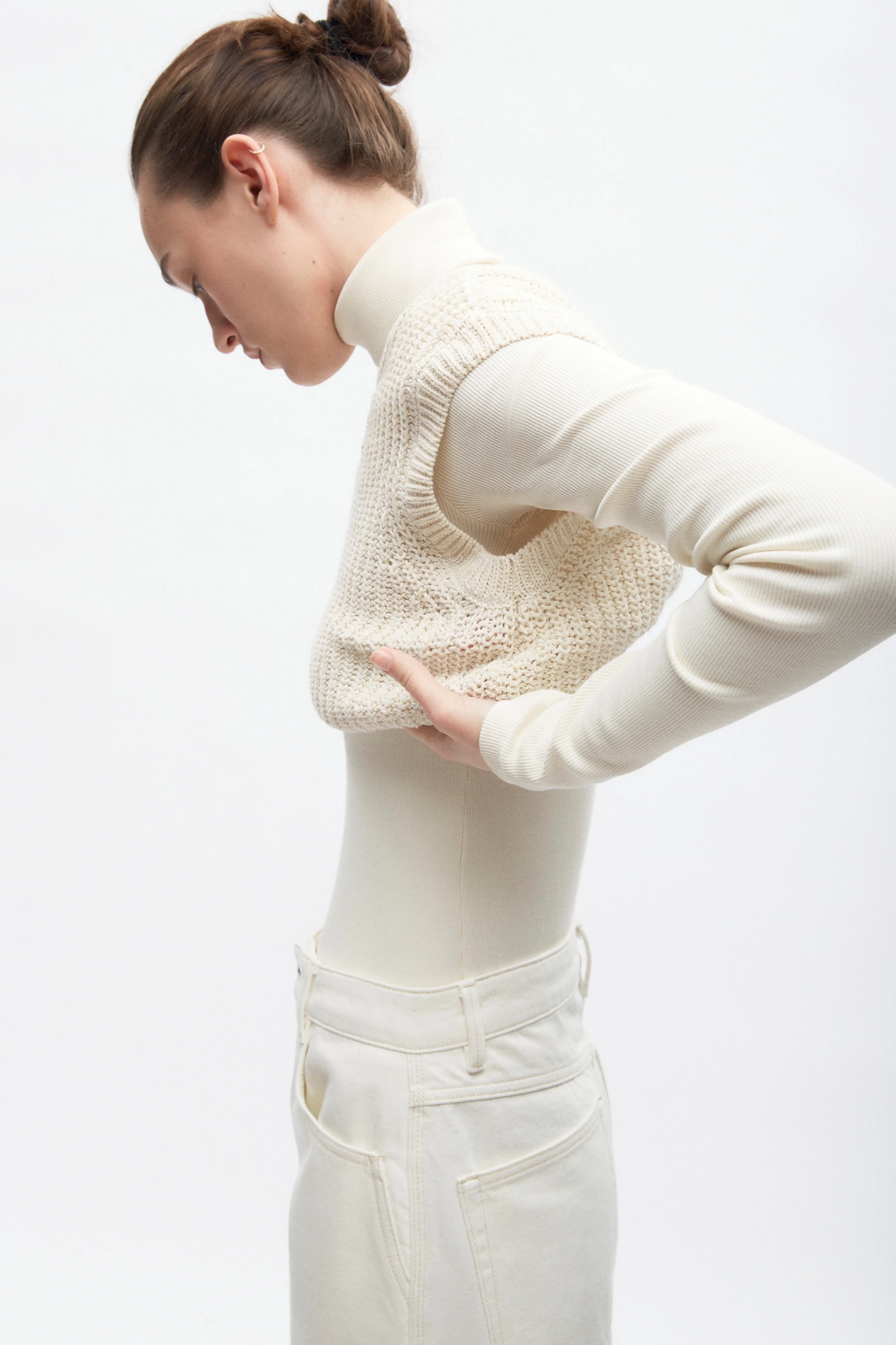Women's Orman Knit Tank in Natural Mix - Image 3