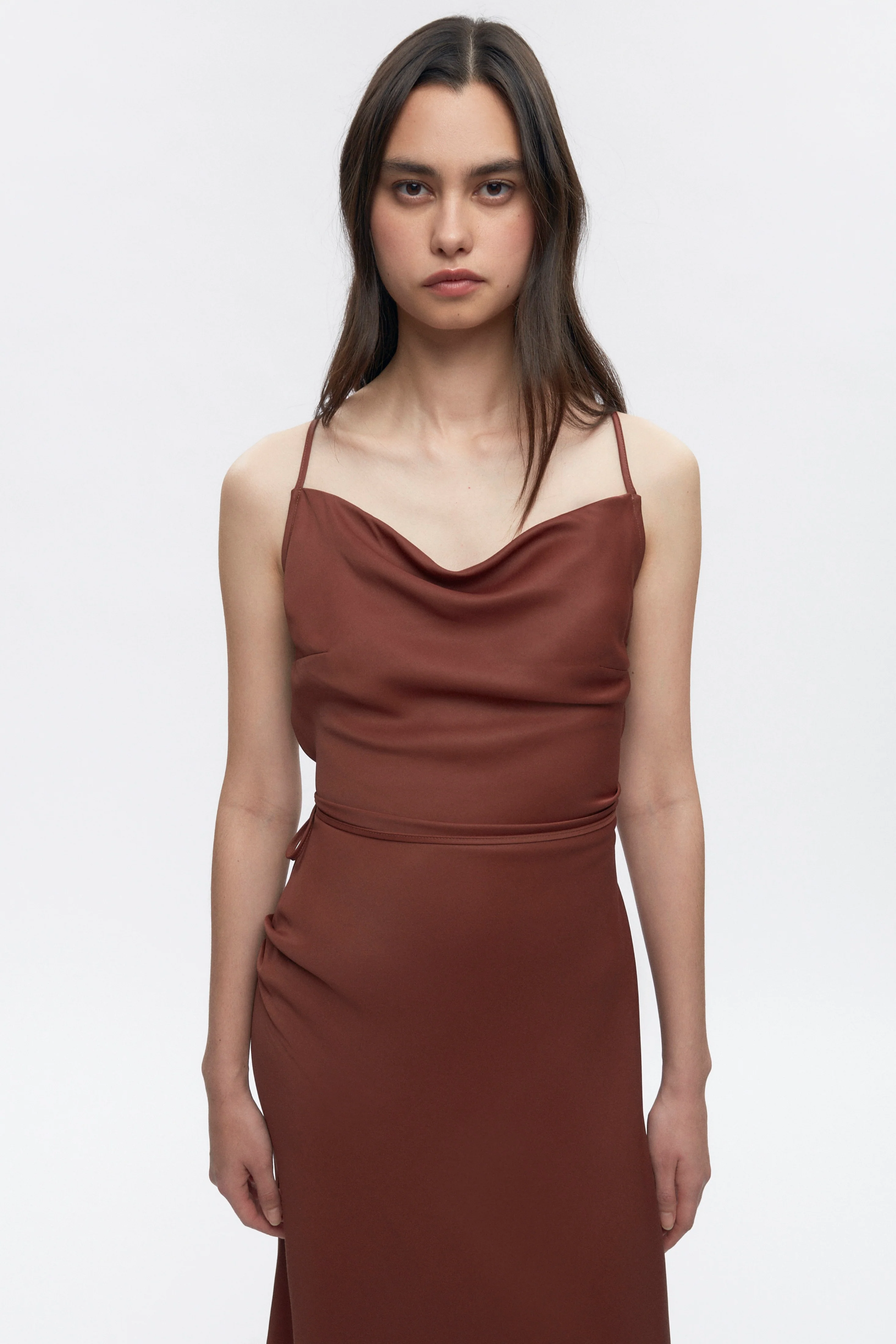 Women's Osiris Dress in Cappuccino - Image 4
