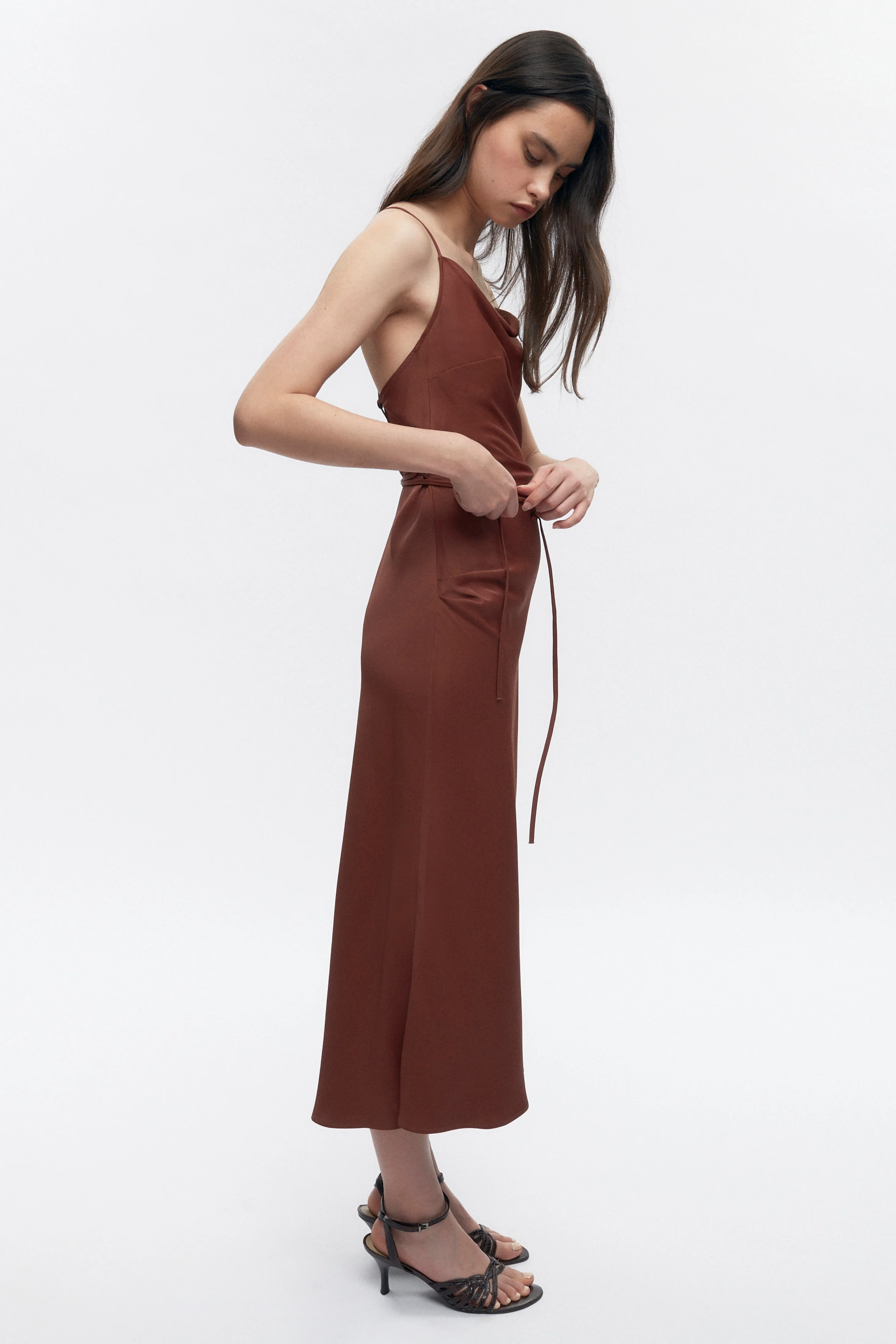 Women's Osiris Dress in Cappuccino - Image 5