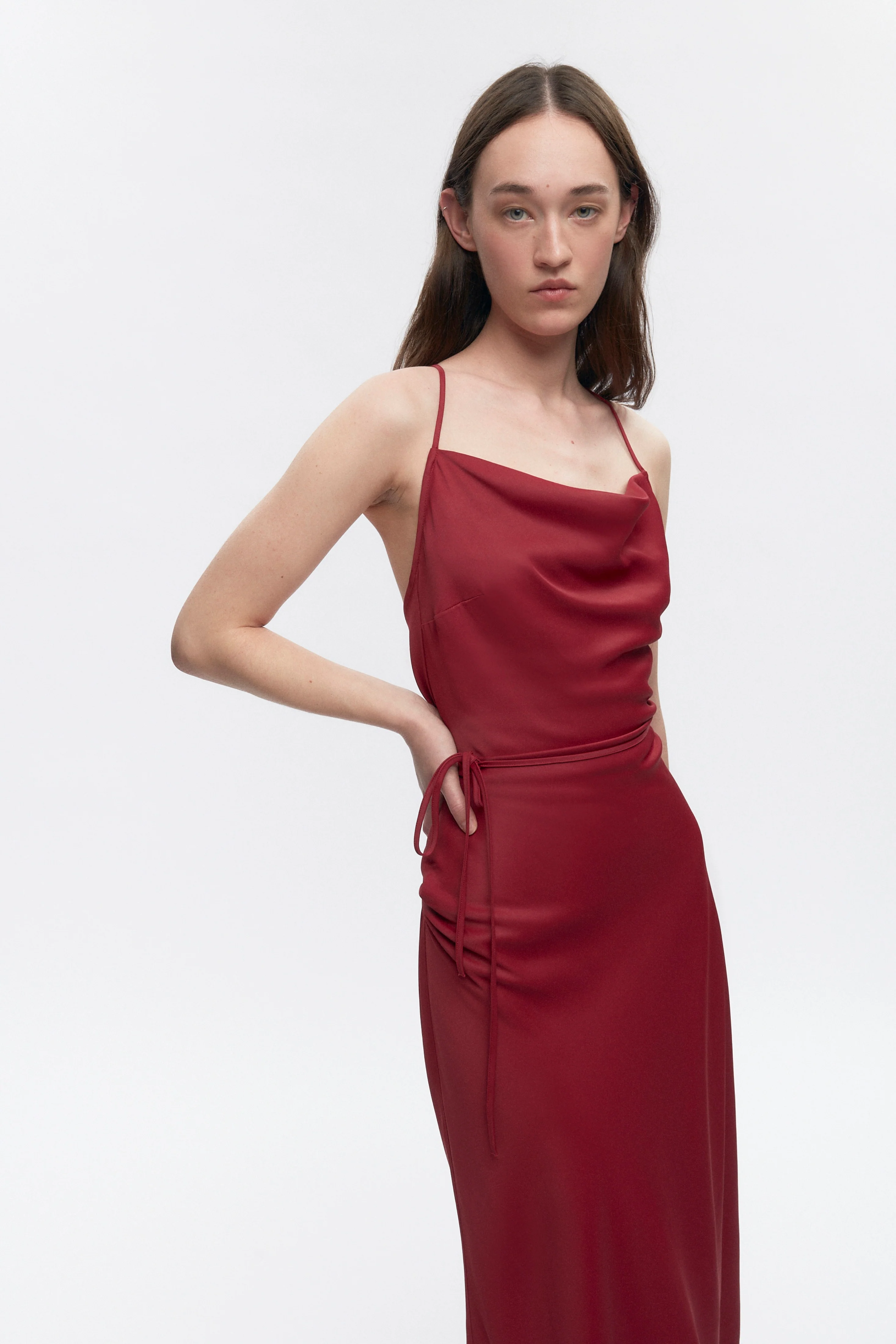 Women's Osiris Dress in Sunstar Red - Image 4