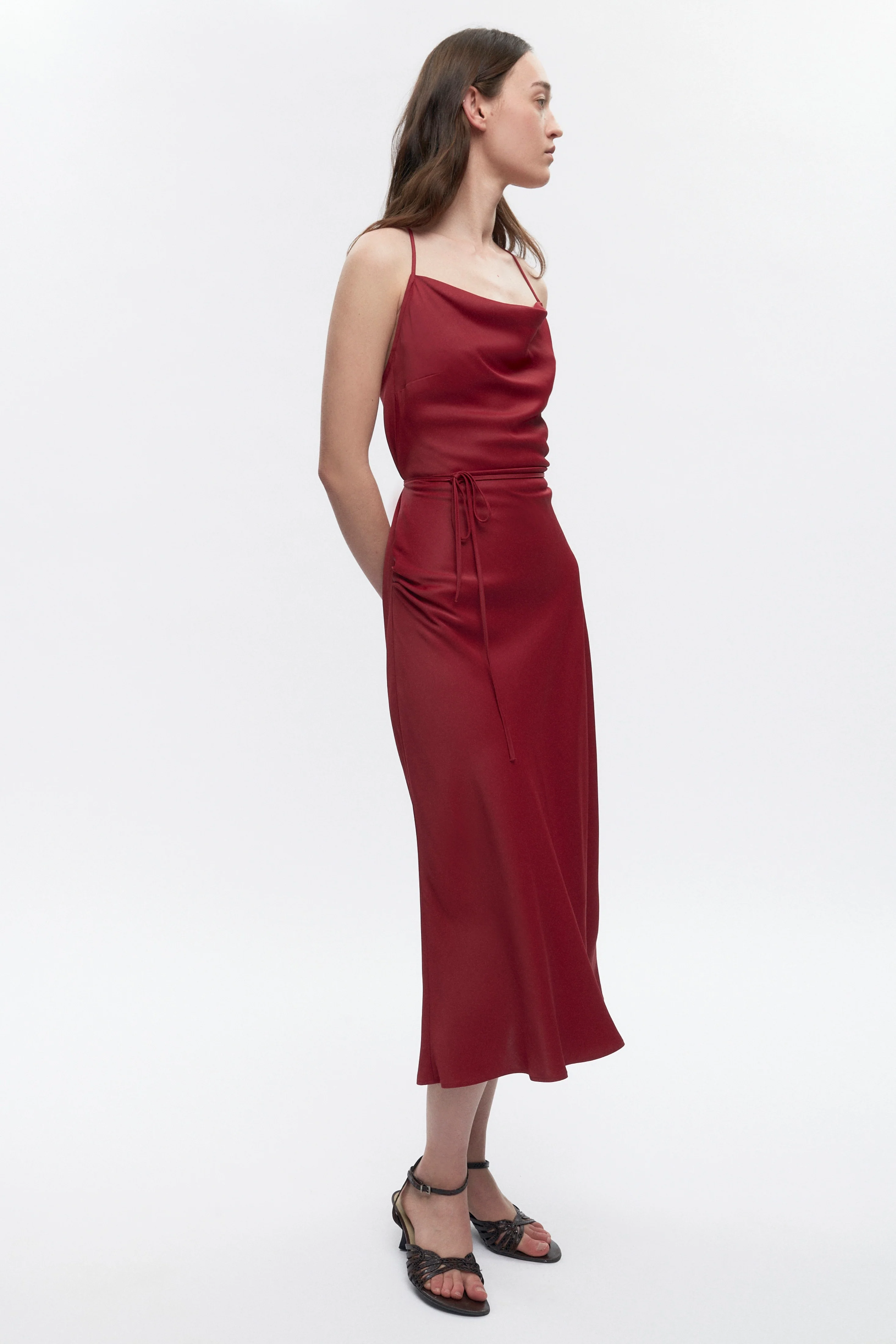 Women's Osiris Dress in Sunstar Red - Image 5