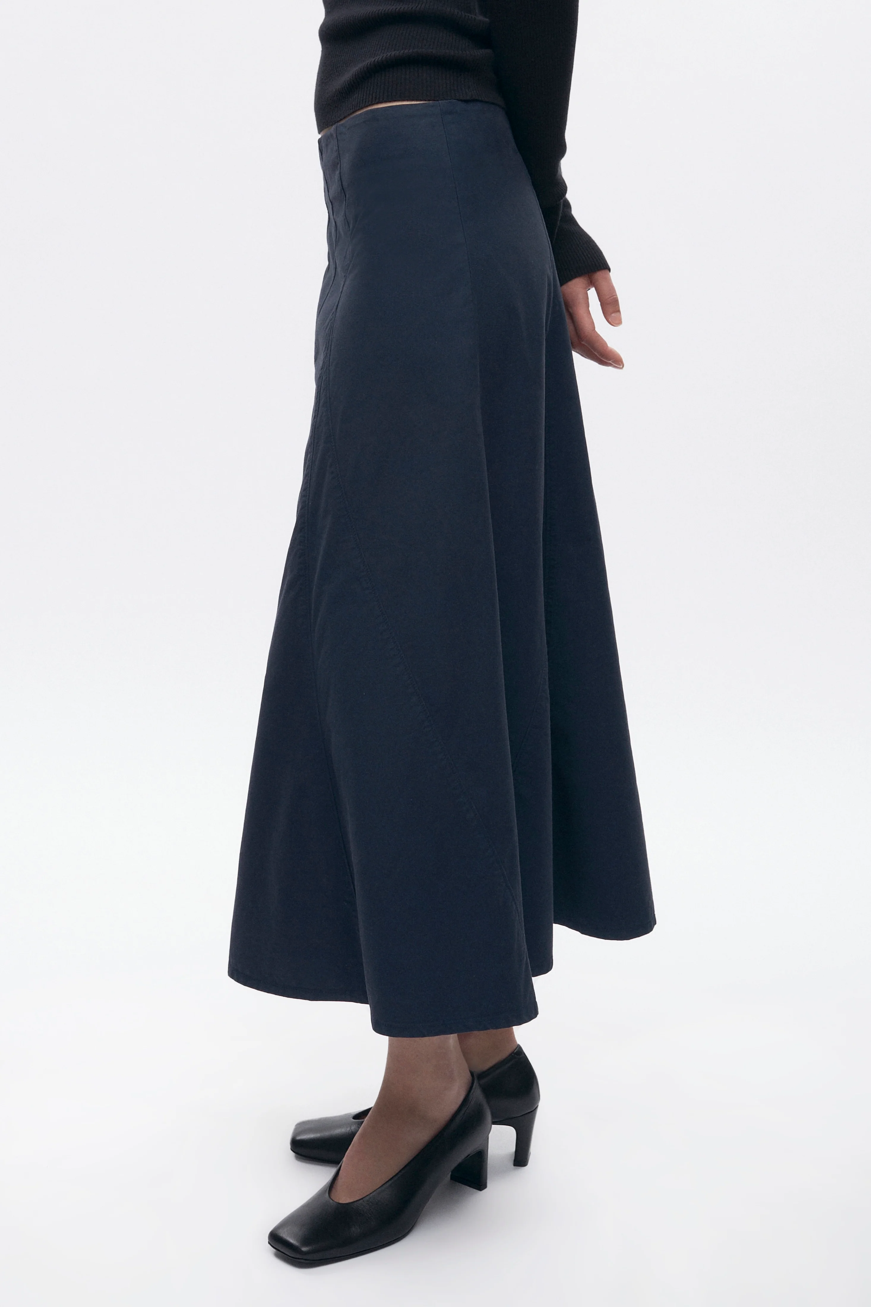 Women's Paper Touch Skirt in Midnight - Image 3