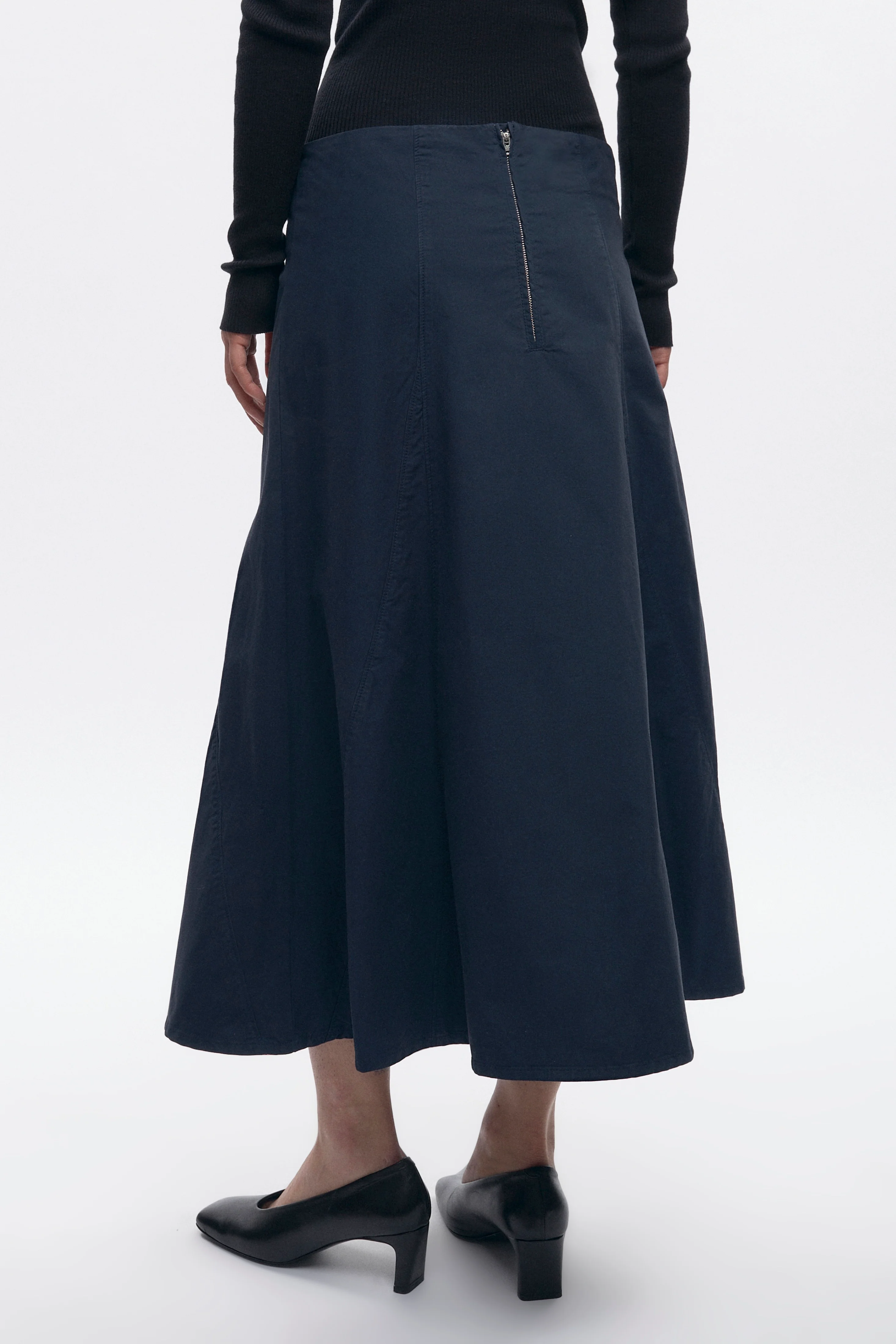 Women's Paper Touch Skirt in Midnight - Image 4