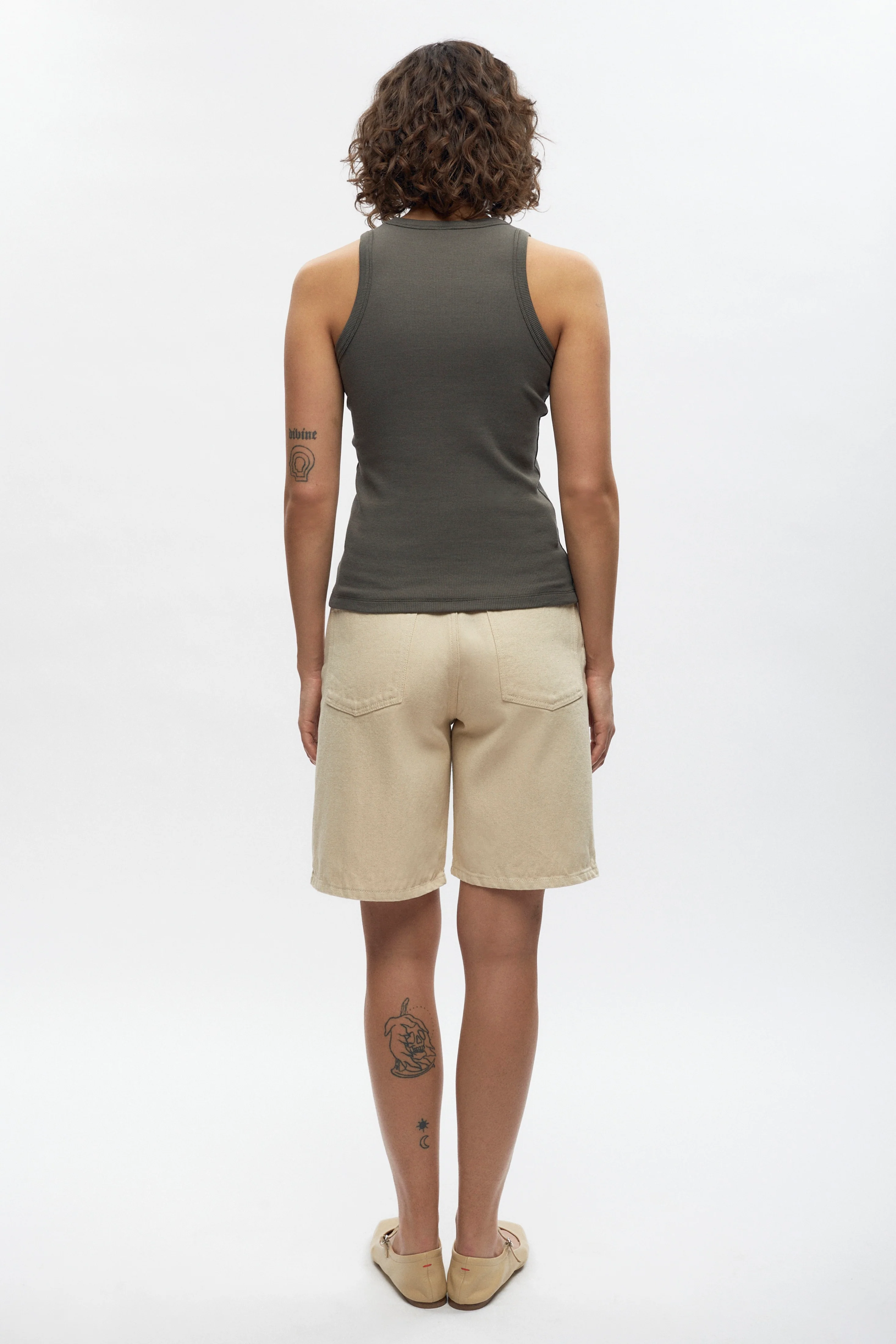 Women's Racer Tank in Beluga - Image 4