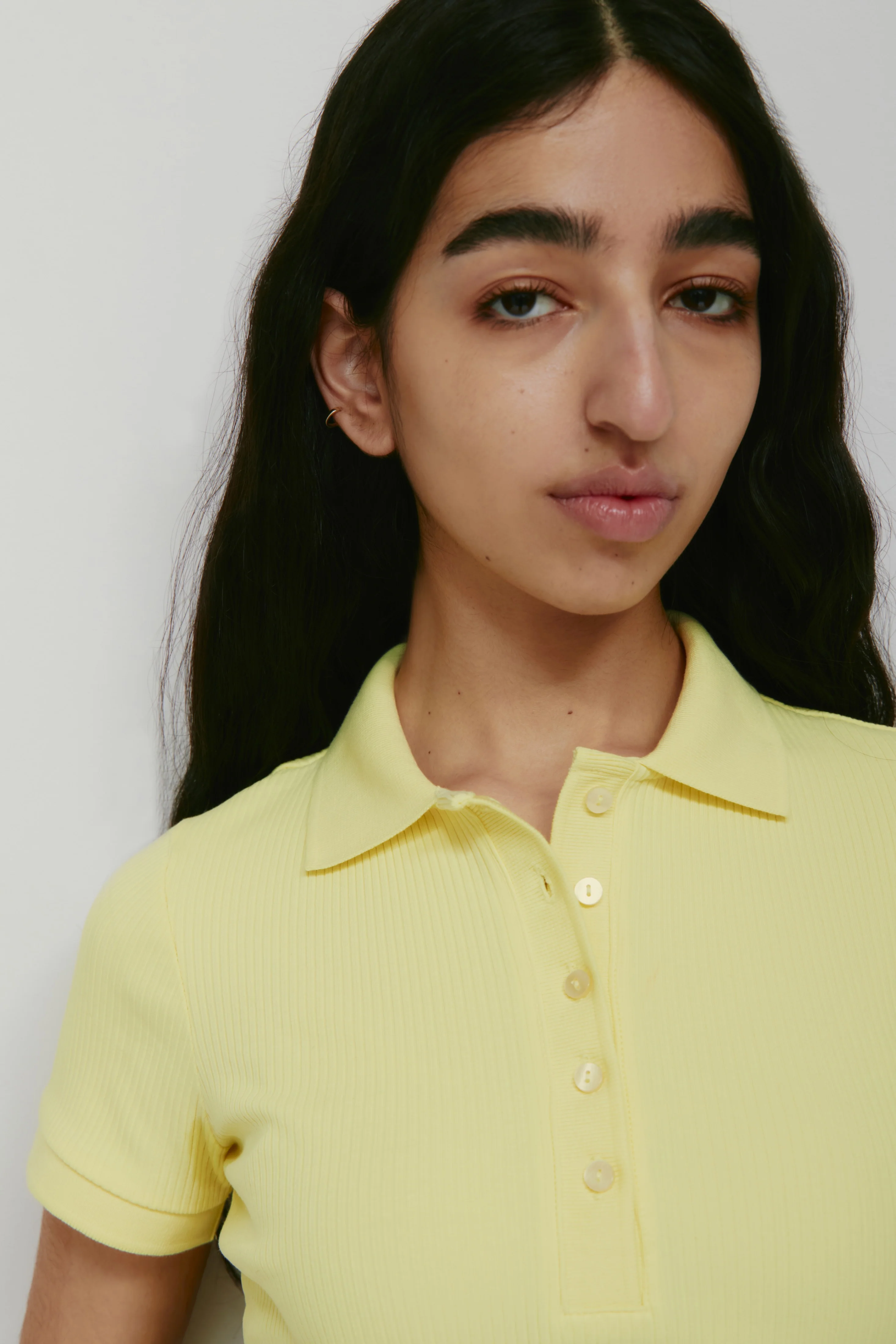 Women's Rib Polo in Sorbet - Image 5