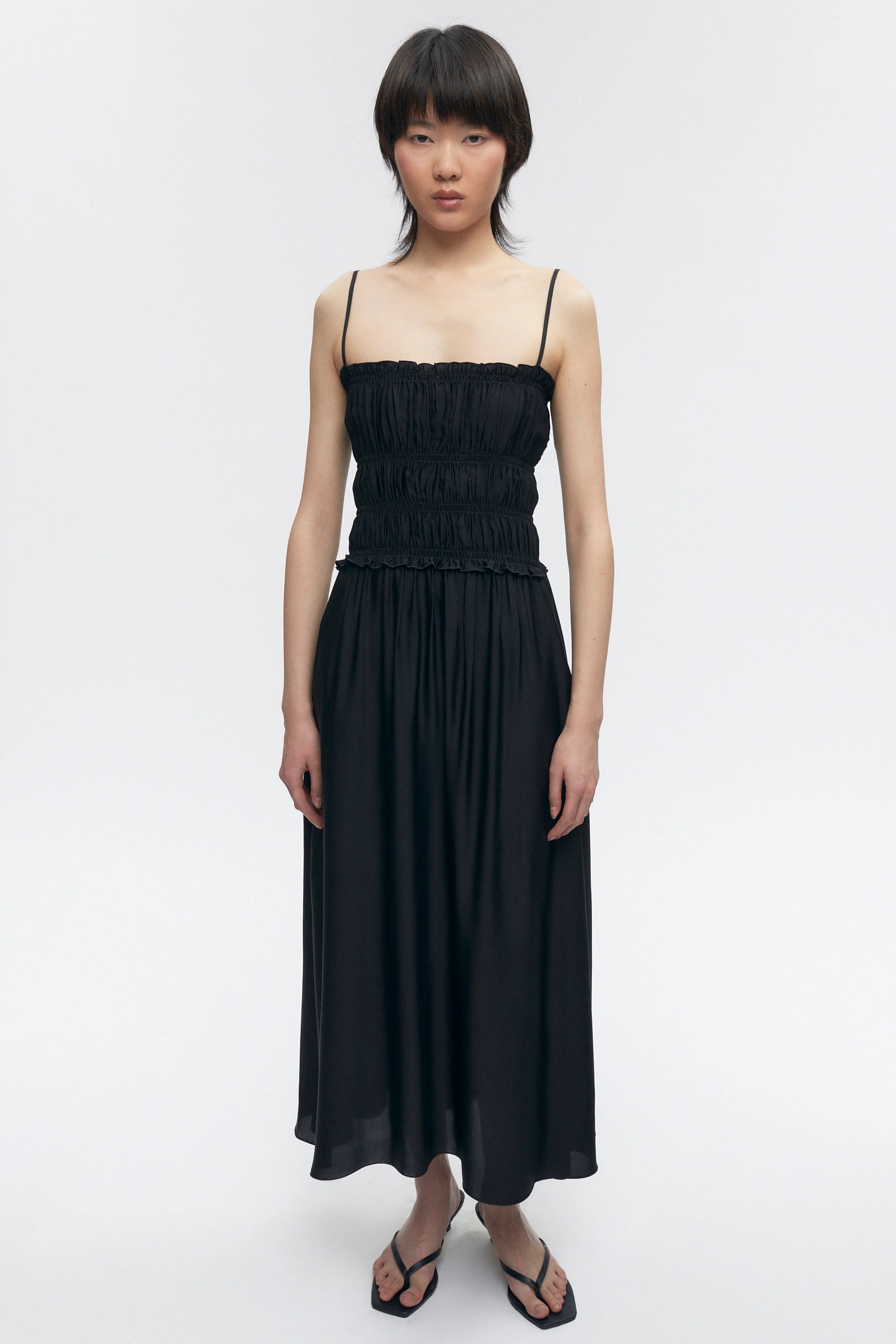 Women's Ruffle Dress in Black