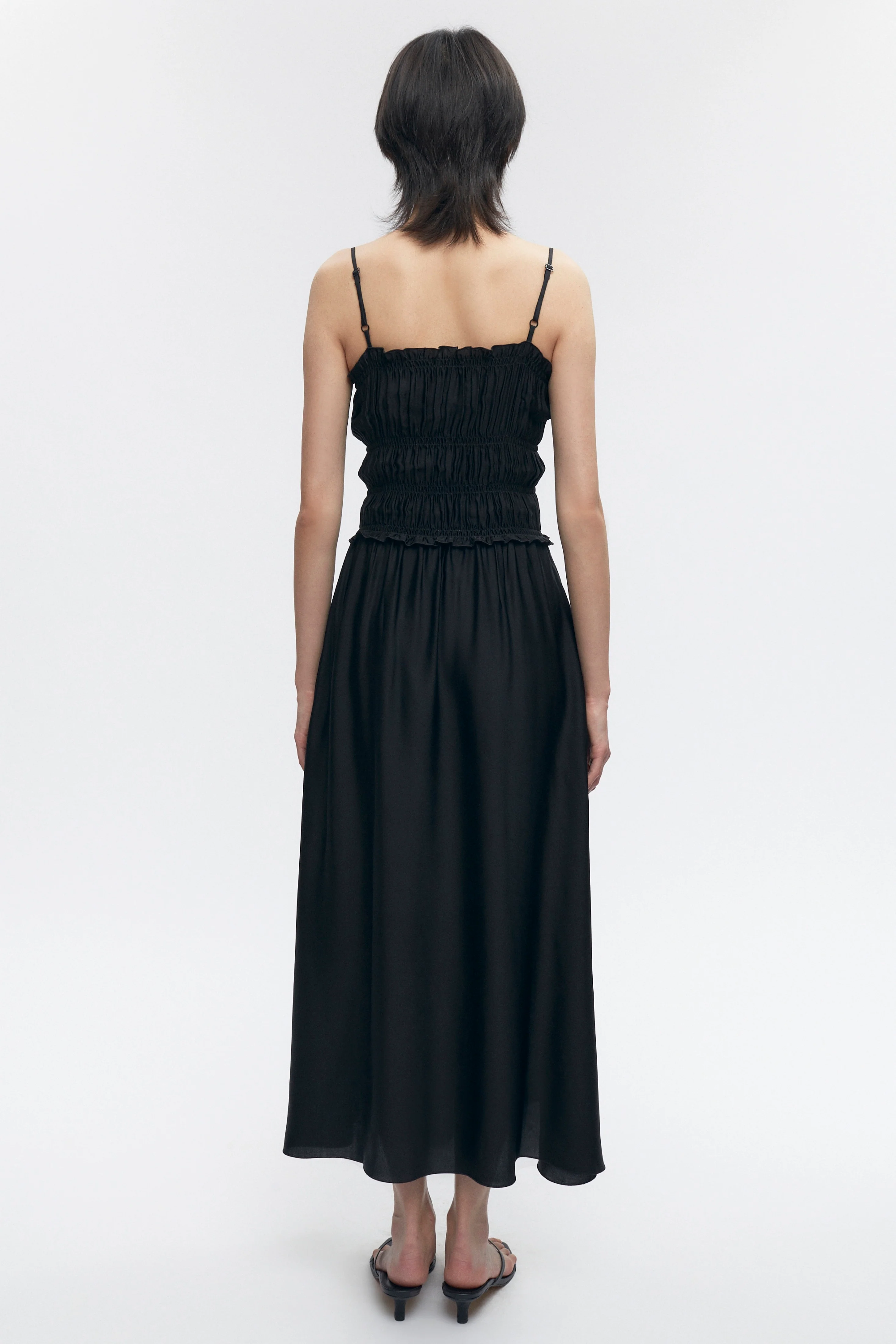 Women's Ruffle Dress in Black - Image 4