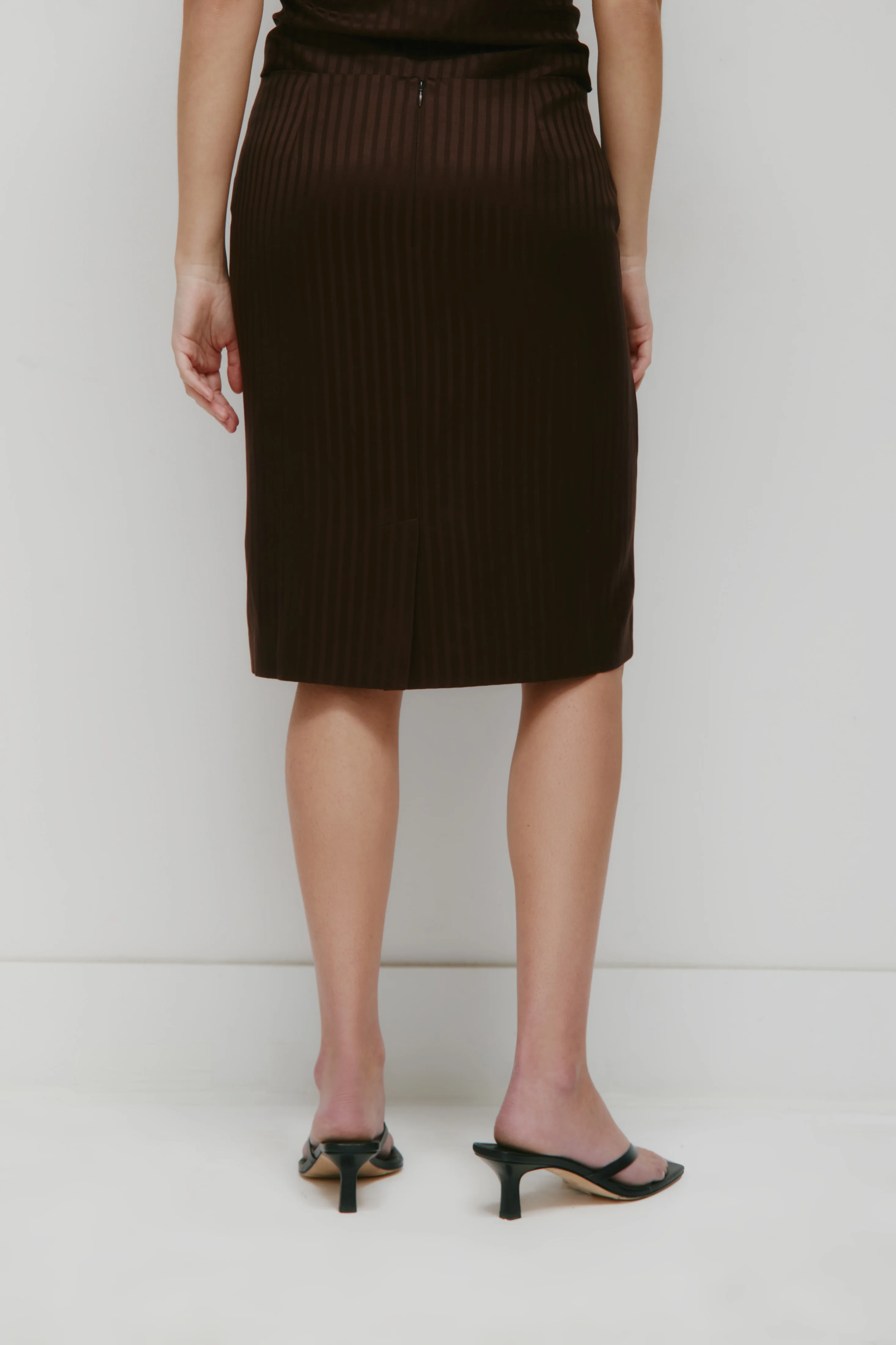 Women's Sahra Midi Skirt in Espresso - Image 5