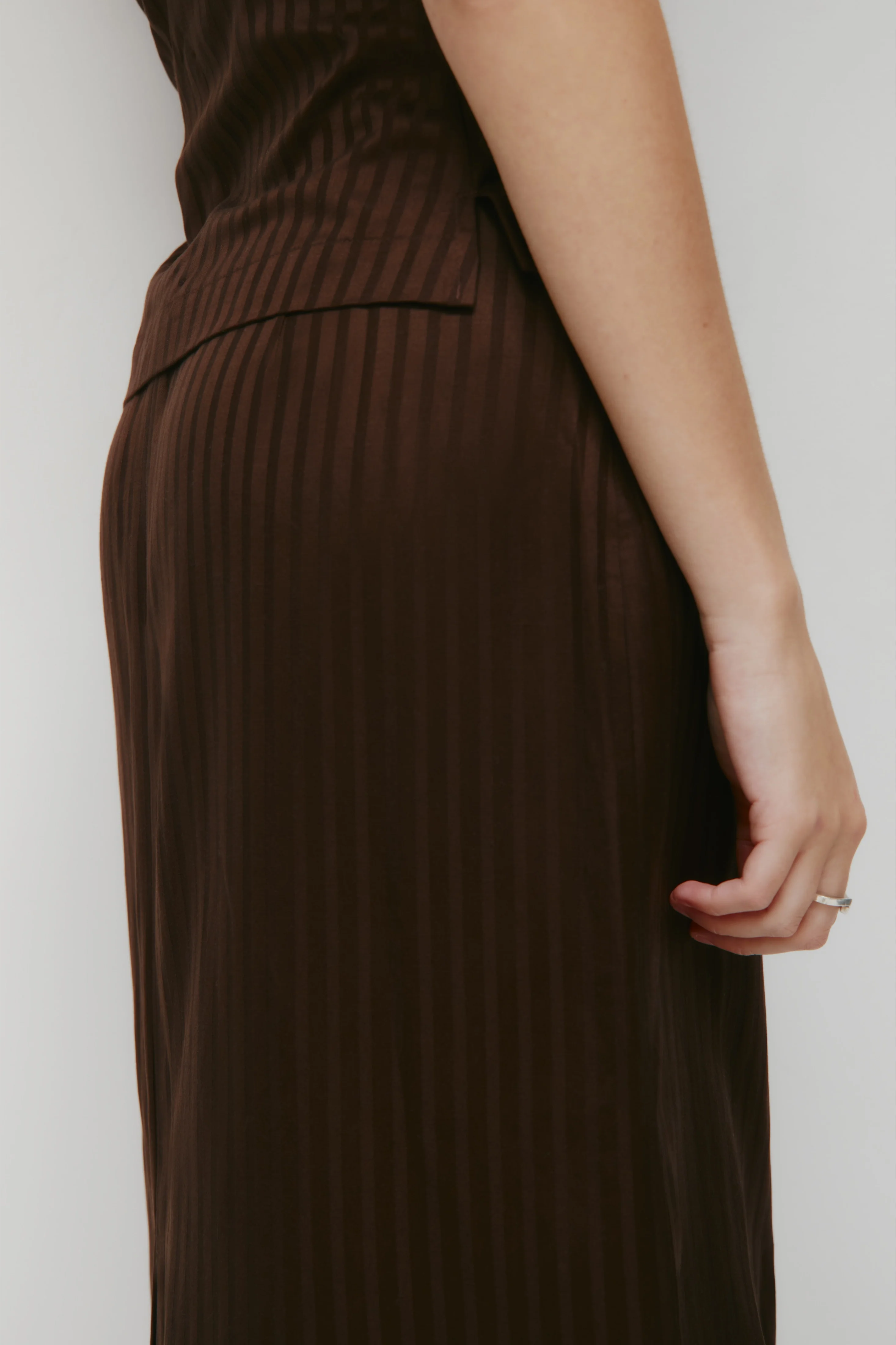 Women's Sahra Midi Skirt in Espresso - Image 6