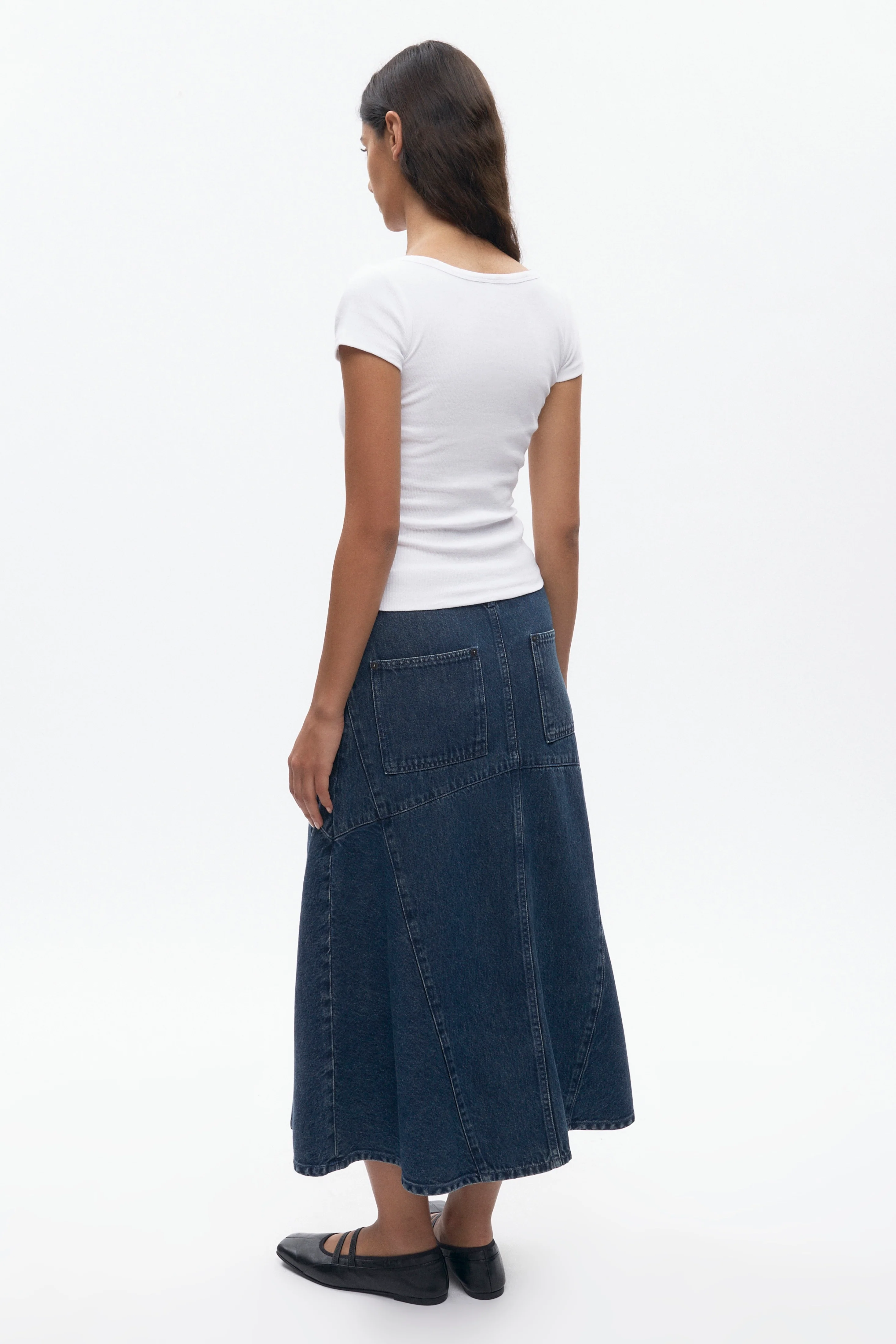 Women's Scoop Tee in White - Image 6