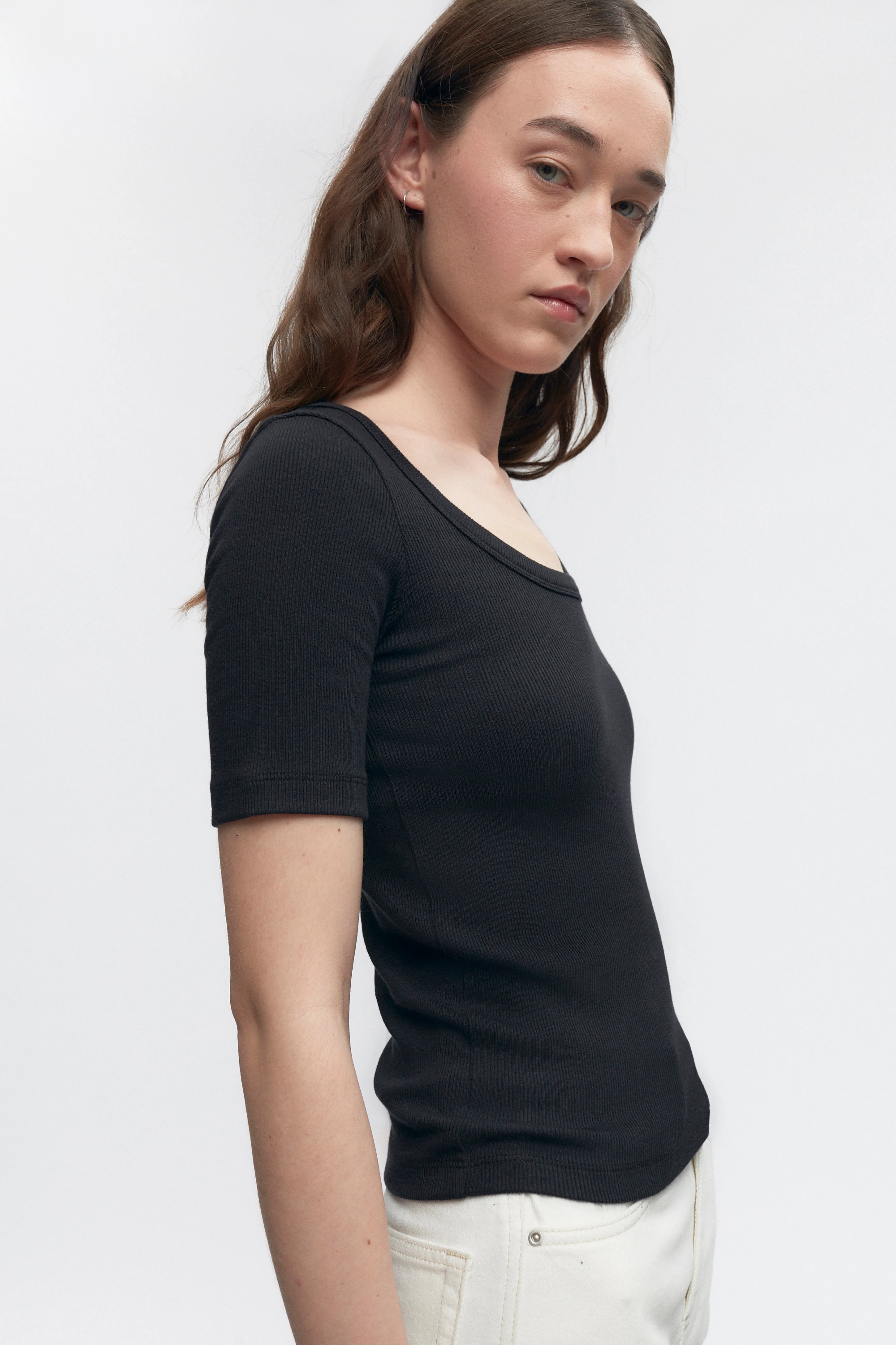 Women's Set Crew in Black - Image 2