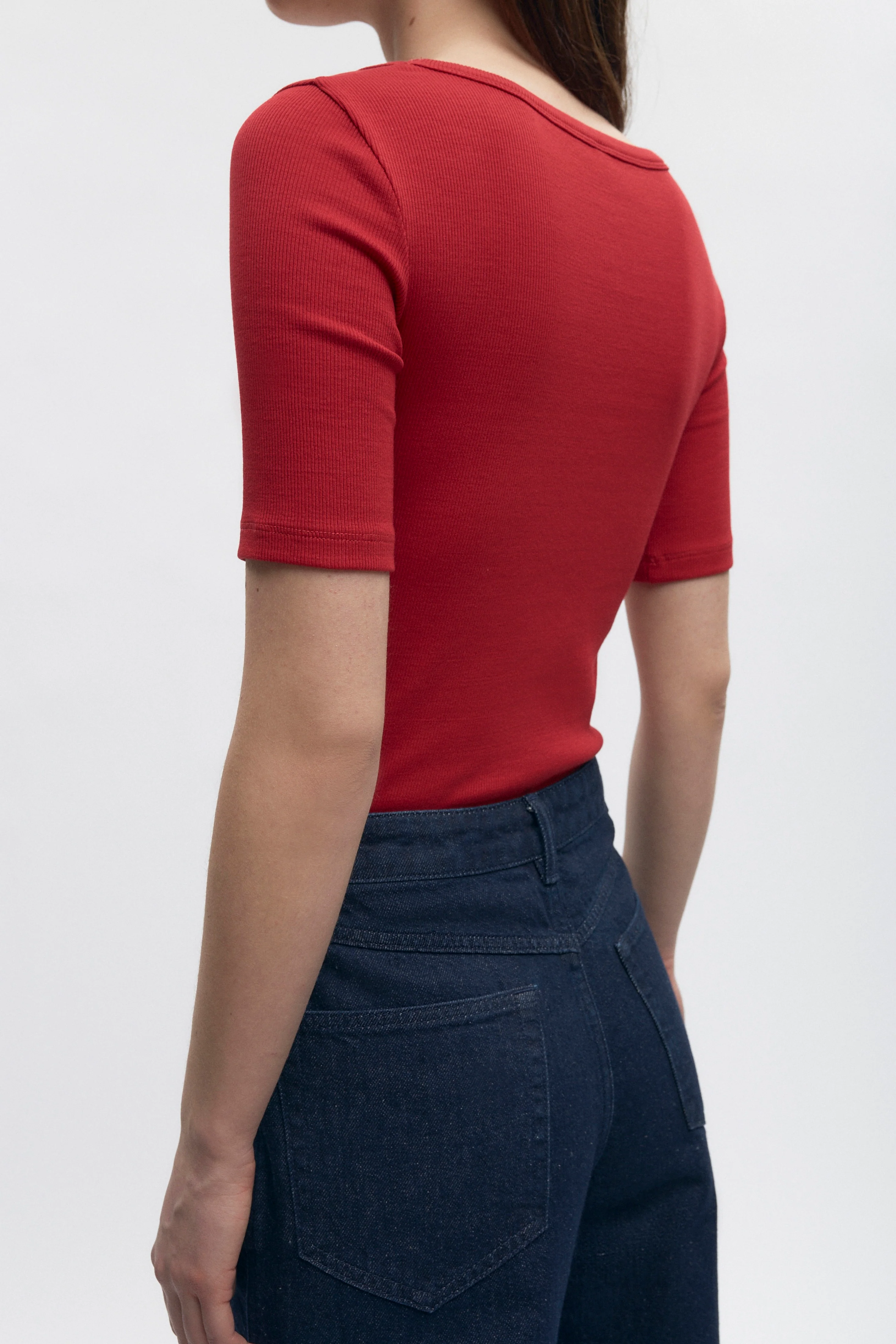 Women's Set Crew in Jester Red - Image 3