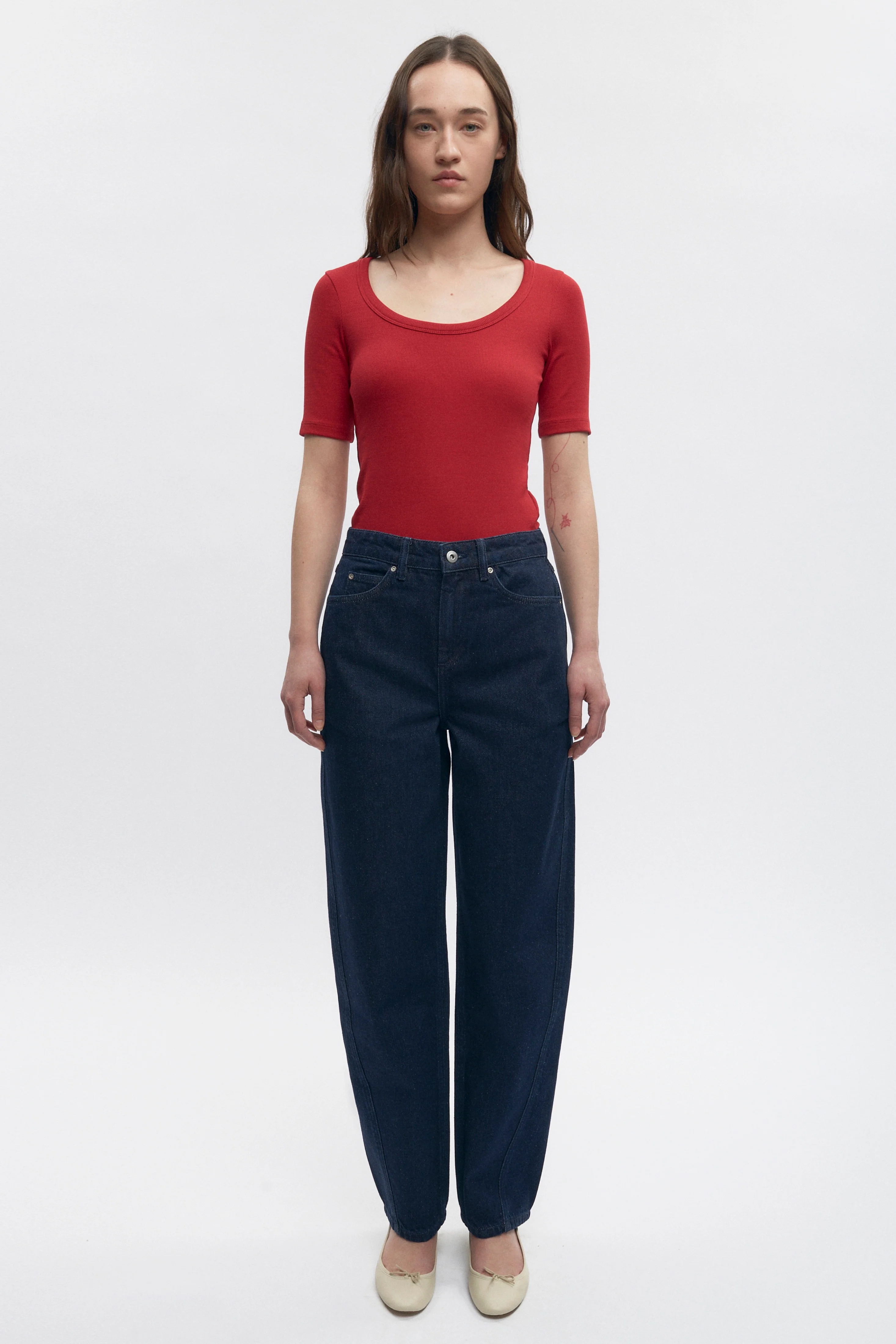 Women's Set Crew in Jester Red - Image 5