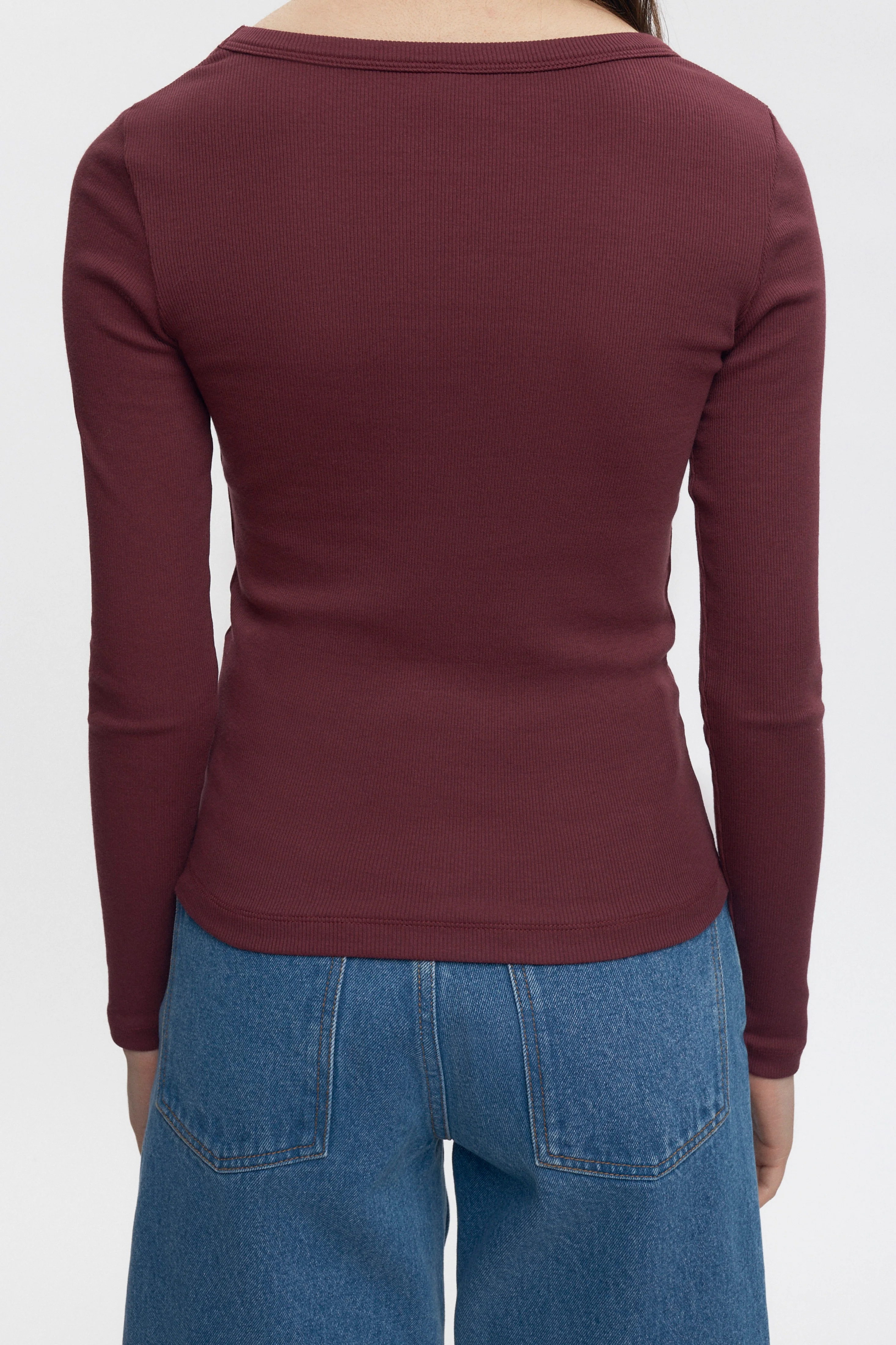 Women's Set Longsleeve in Plum - Image 3