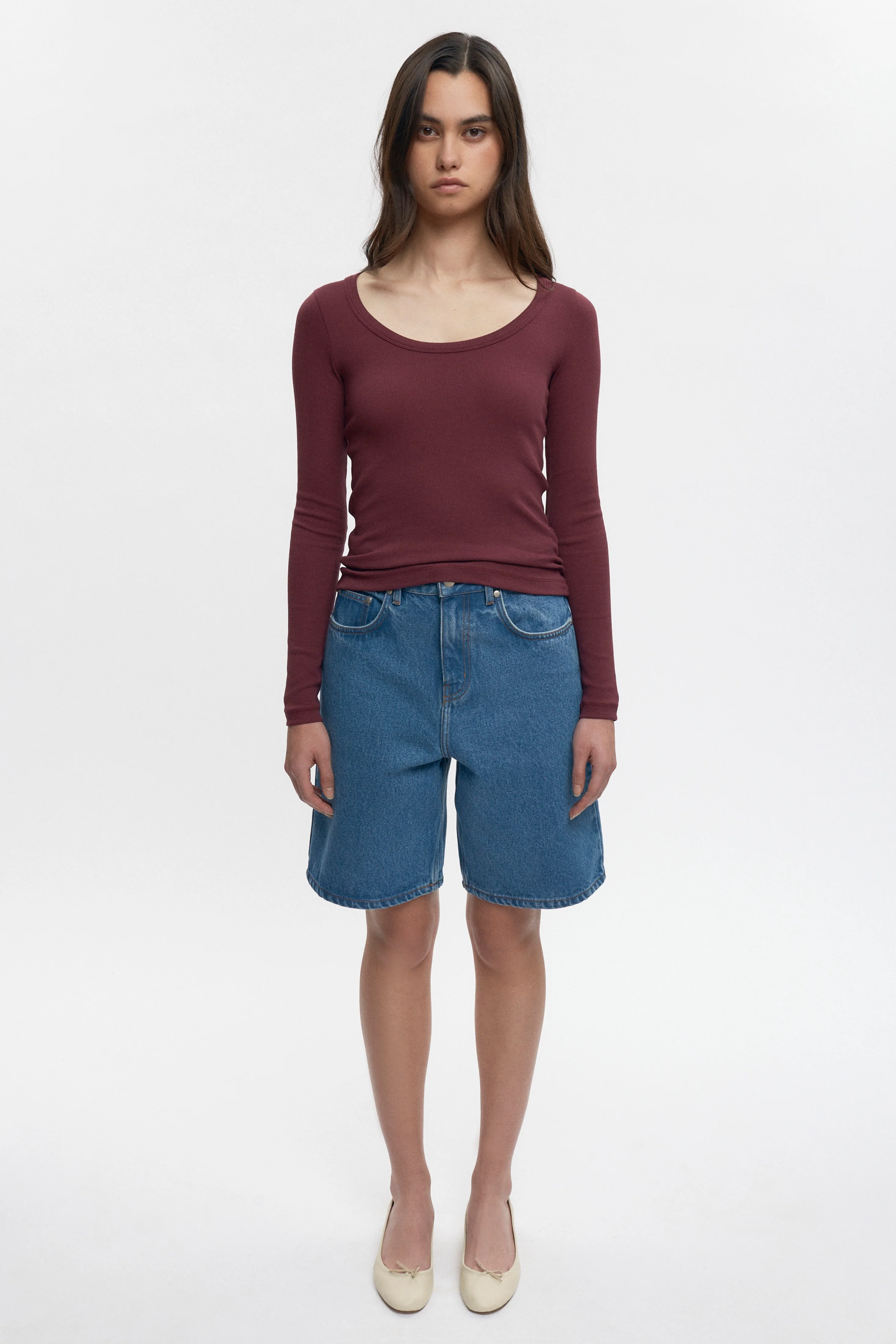 Women's Set Longsleeve in Plum - Image 4