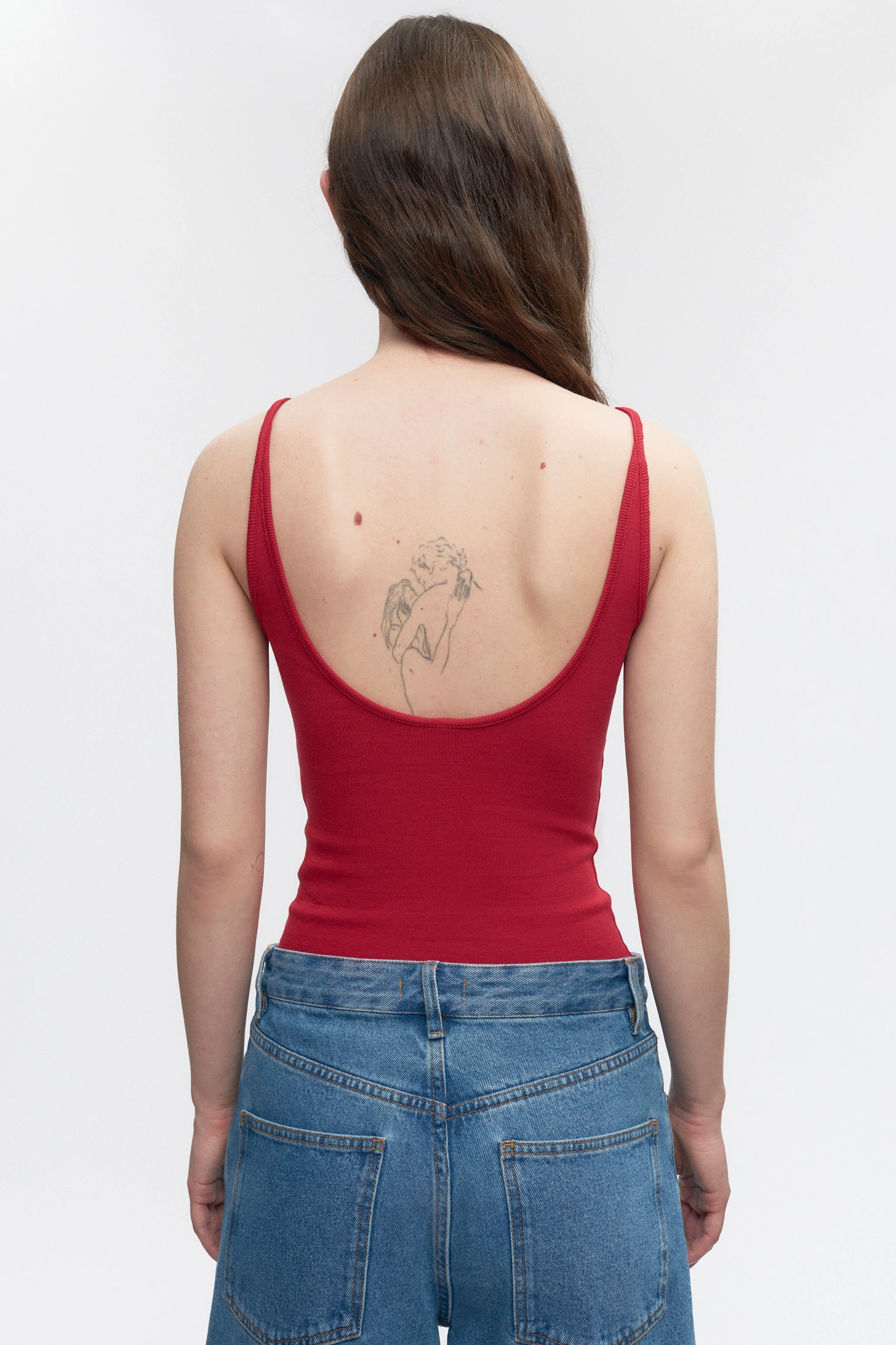 Women's Siwa Tank in Jester Red - Image 3