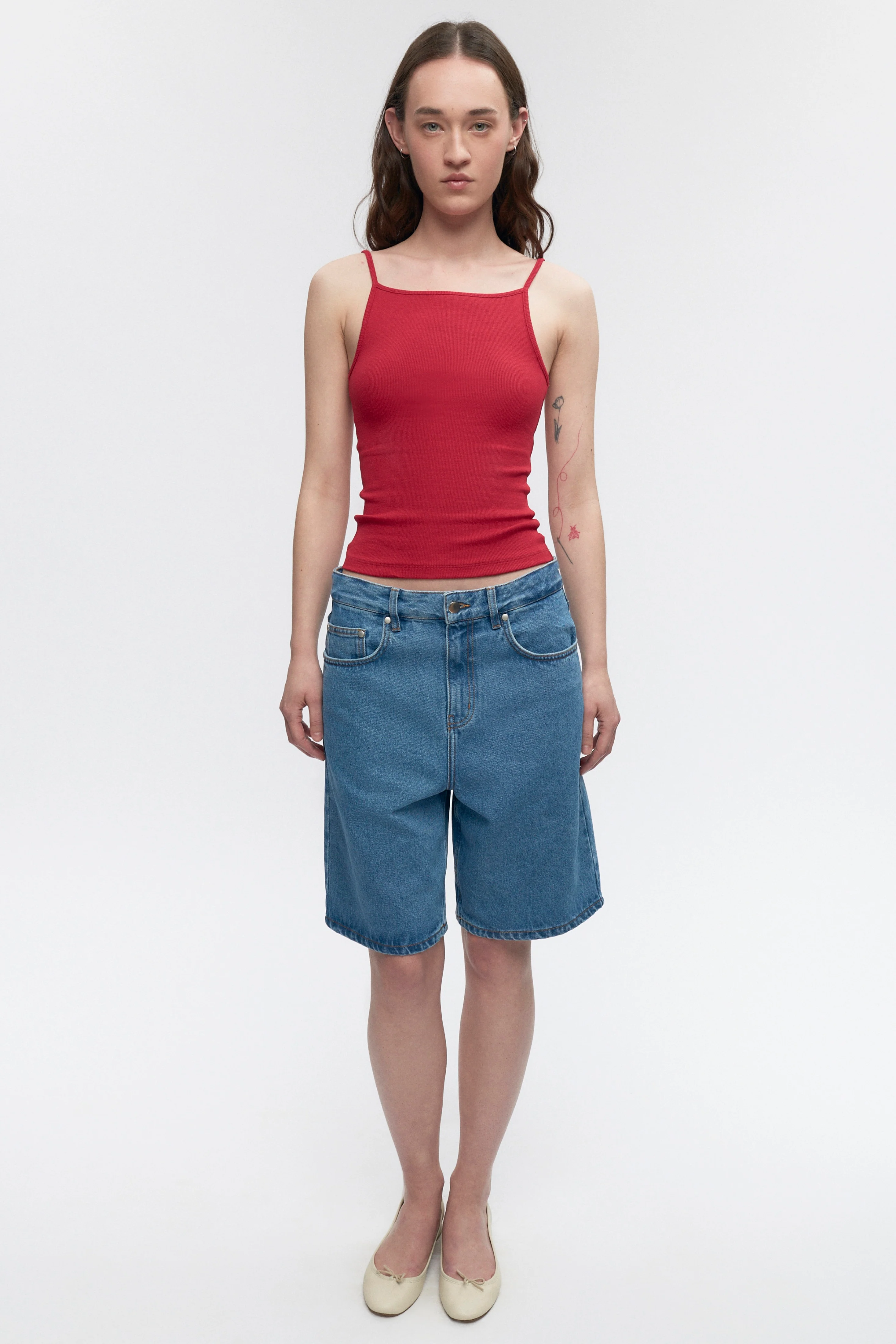 Women's Siwa Tank in Jester Red - Image 5