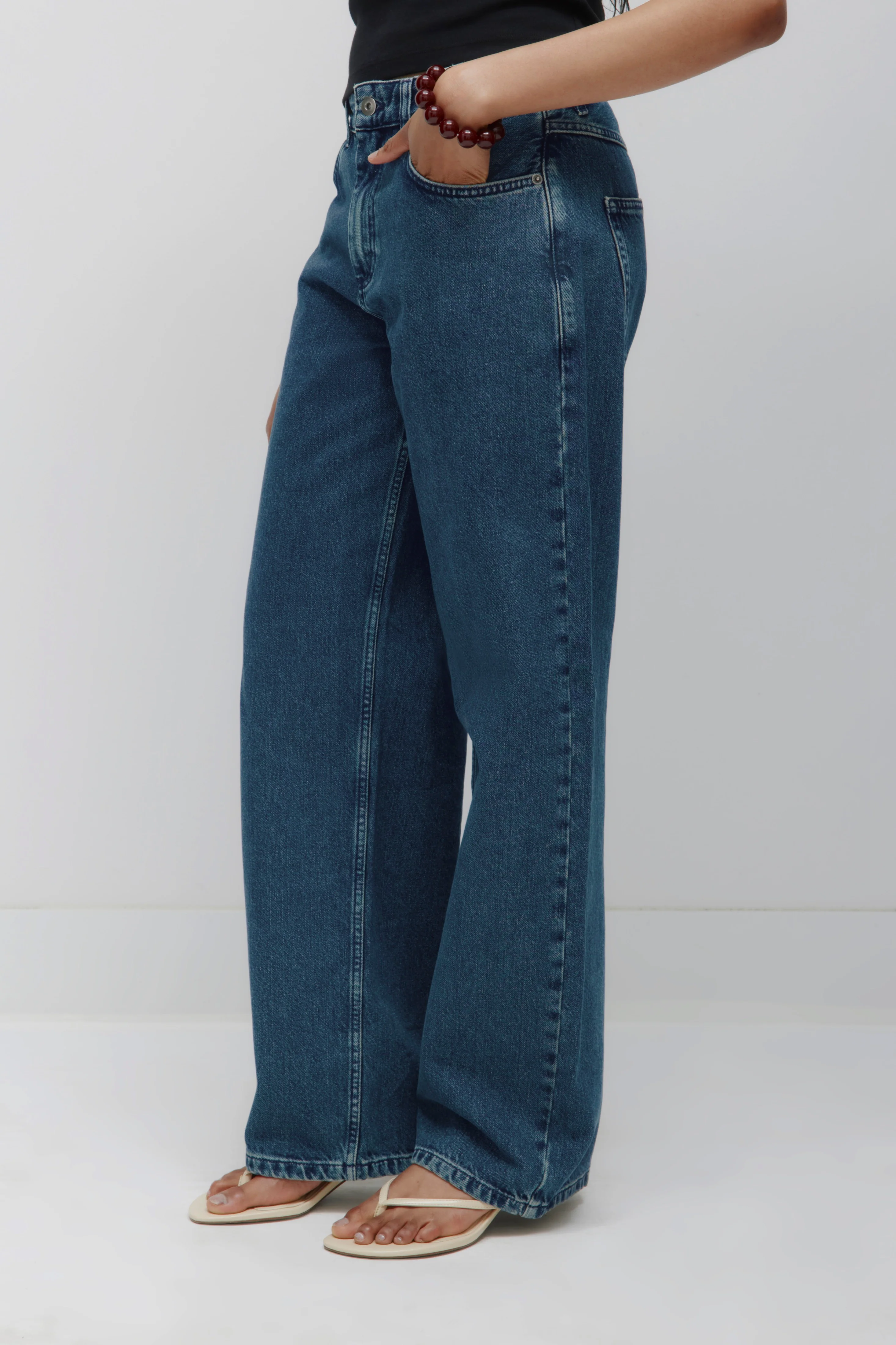 Women's Taba Denim in Mid Wash - Image 3