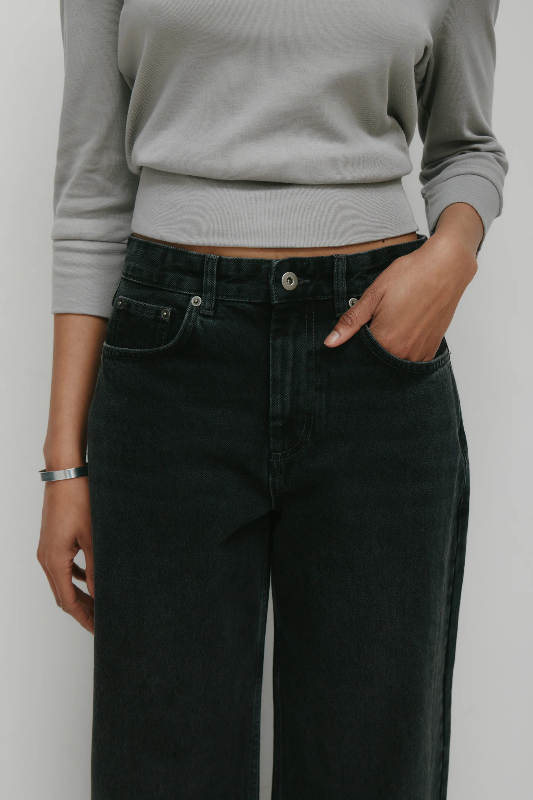 Women's Taba Denim in Vintage Grey - Image 3