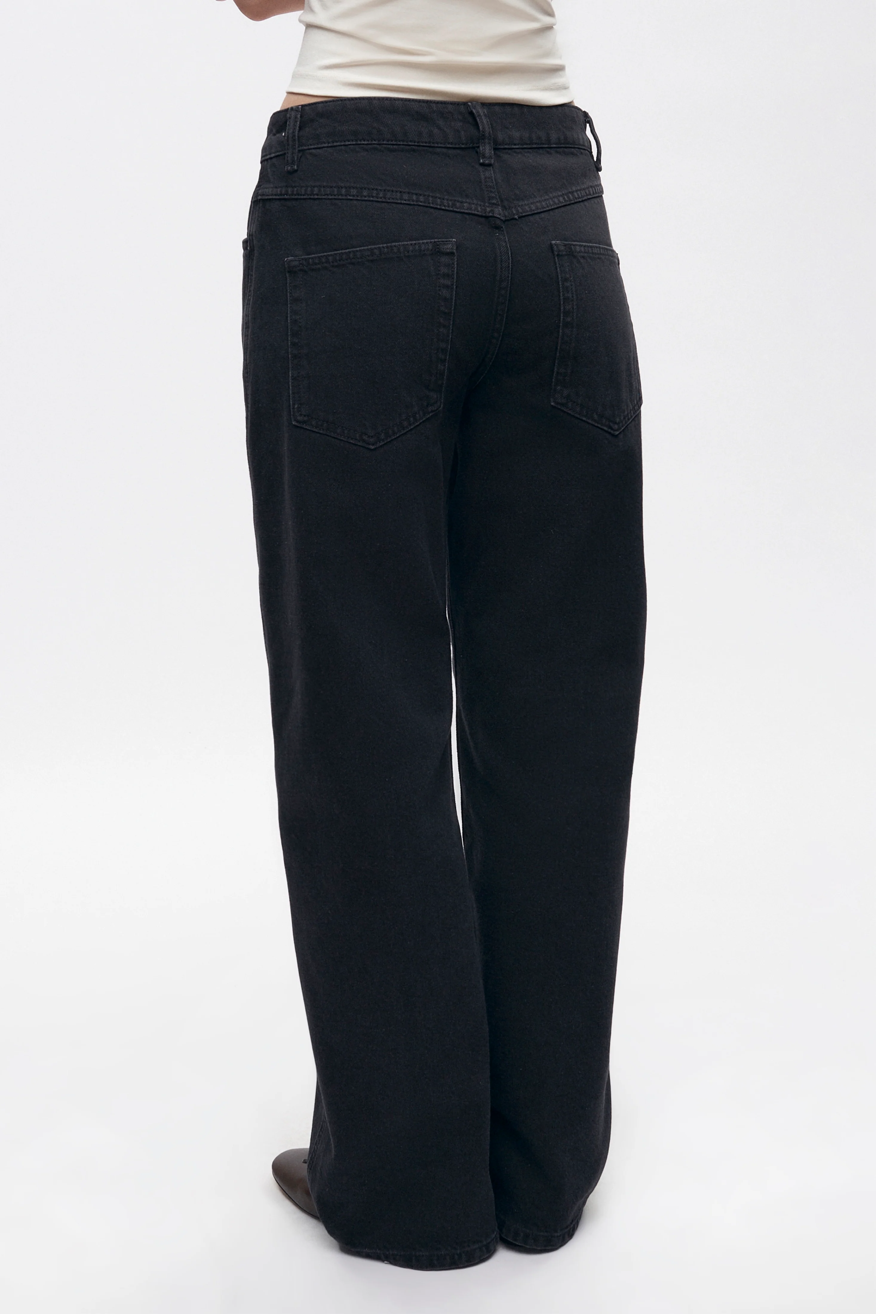 Women's Taba Denim in Washed Black - Image 3