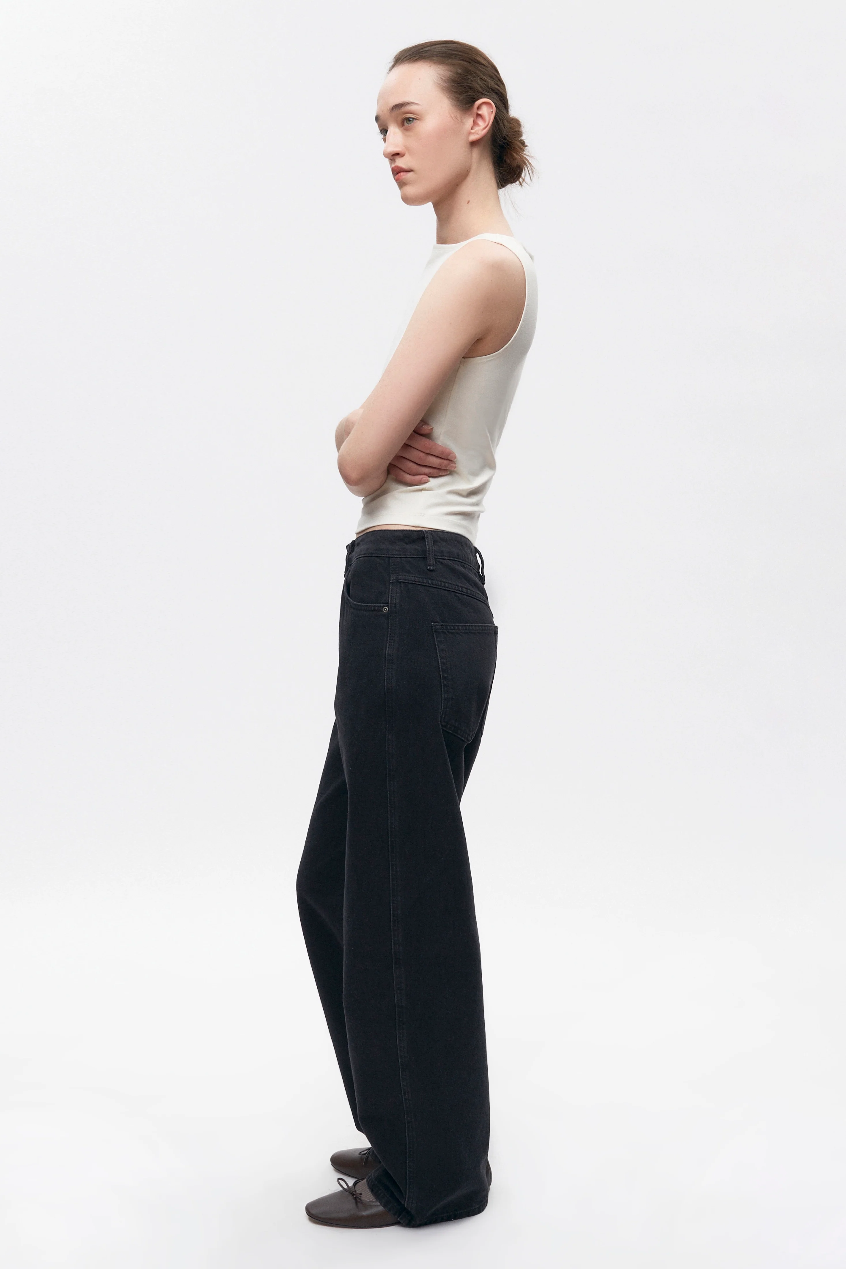 Women's Taba Denim in Washed Black - Image 5
