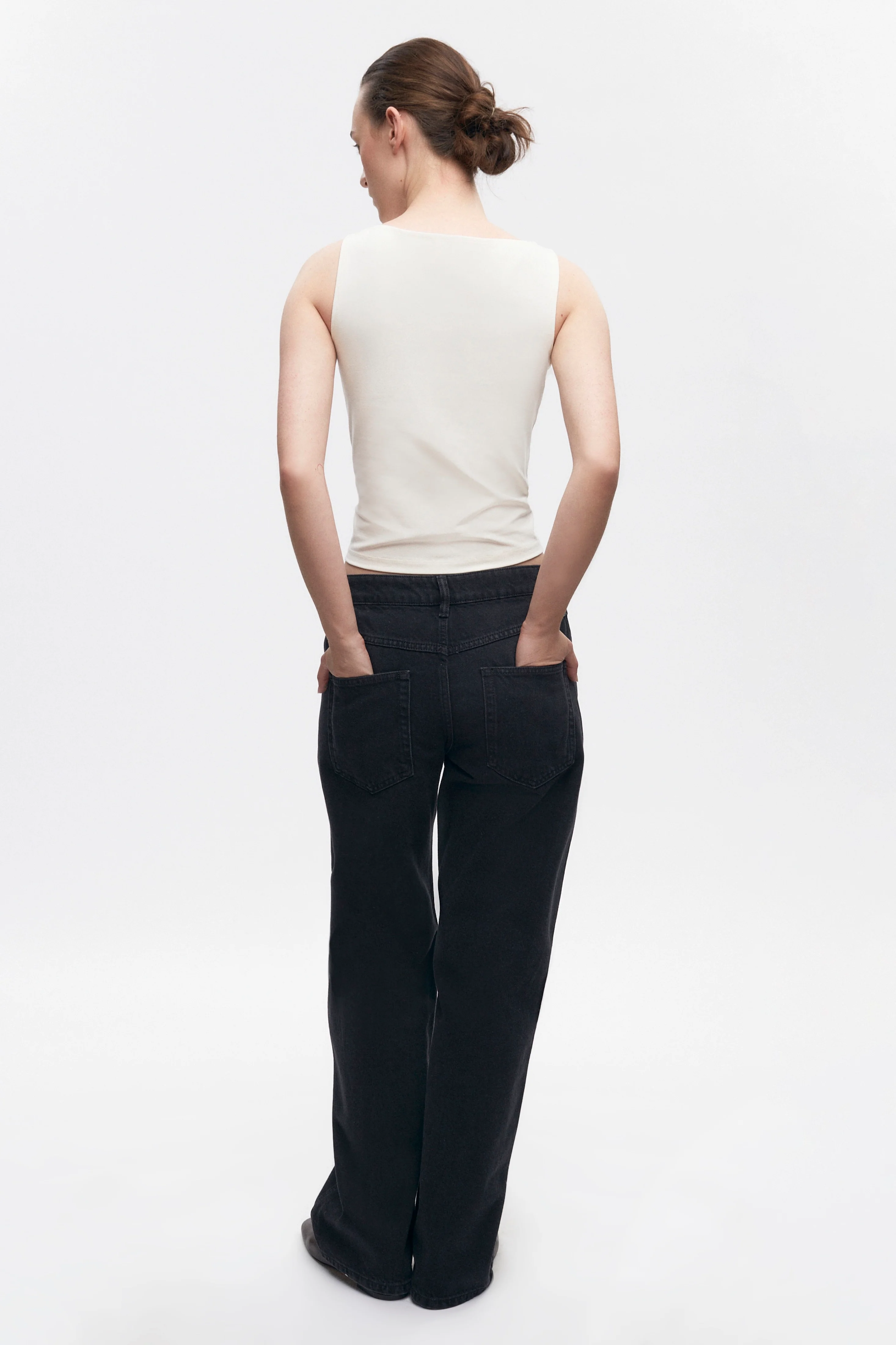 Women's Taba Denim in Washed Black - Image 6