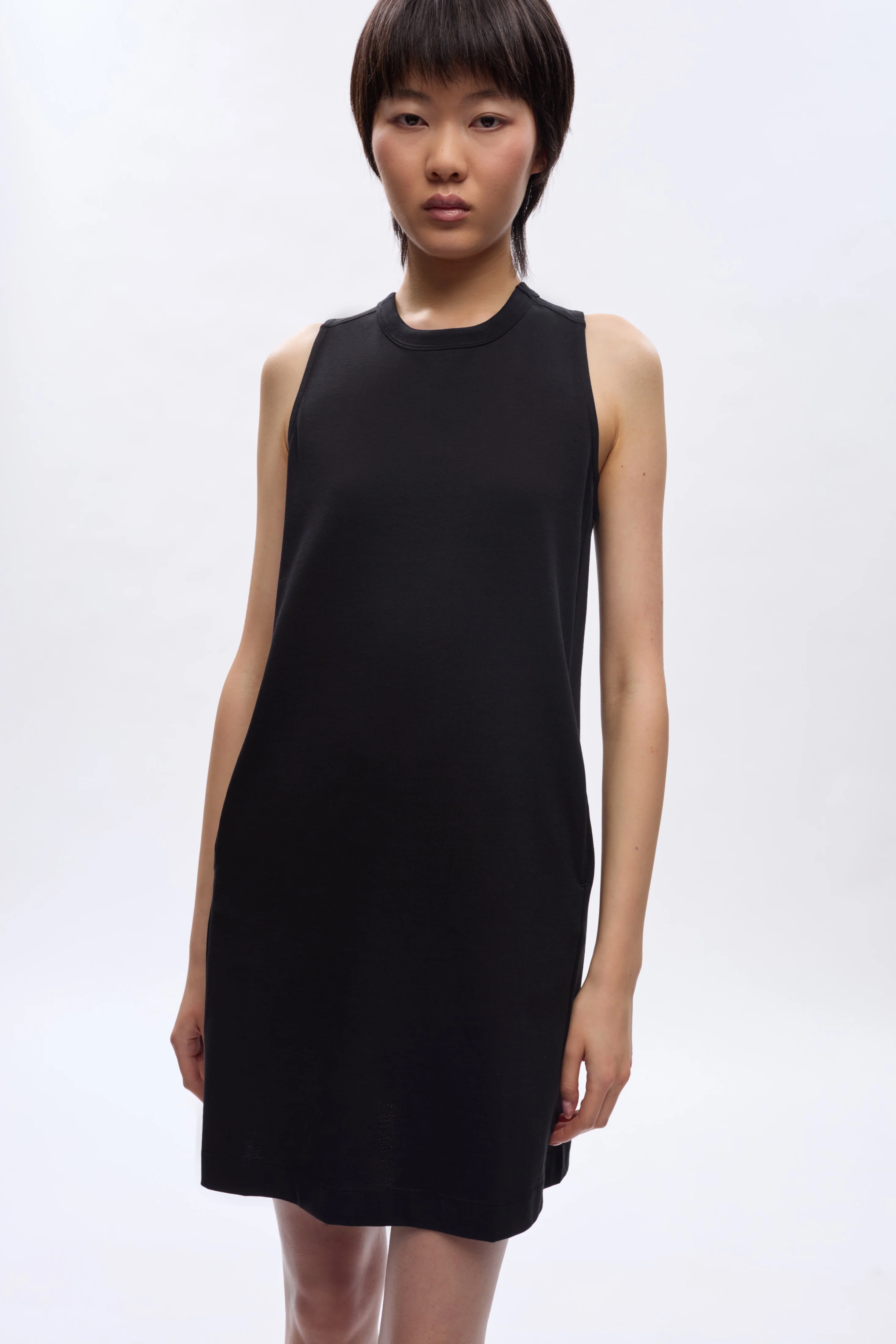Women's Tank Dress in Black - Image 2