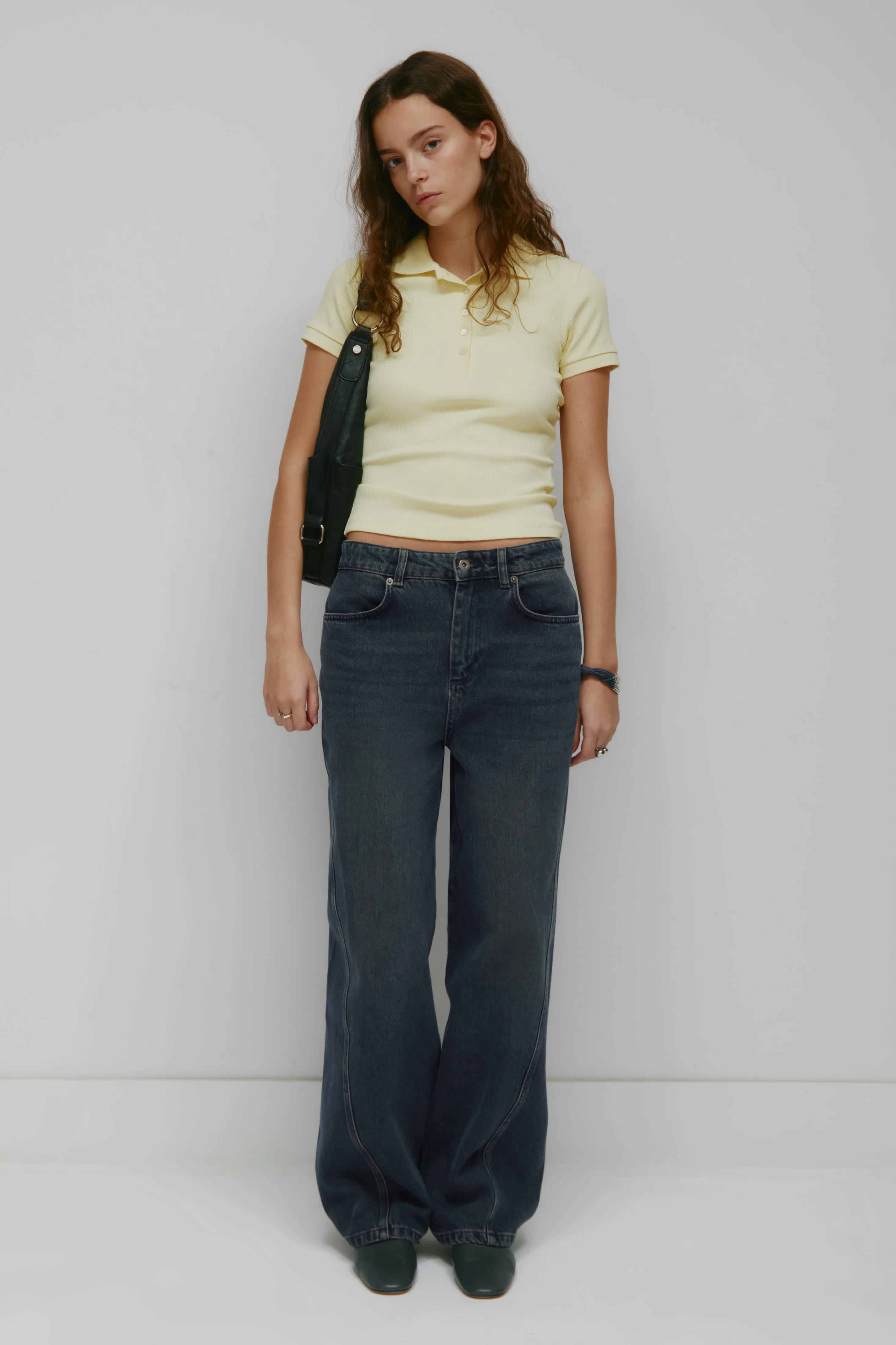 Women's Twisted Seam Denim in Storm Wash