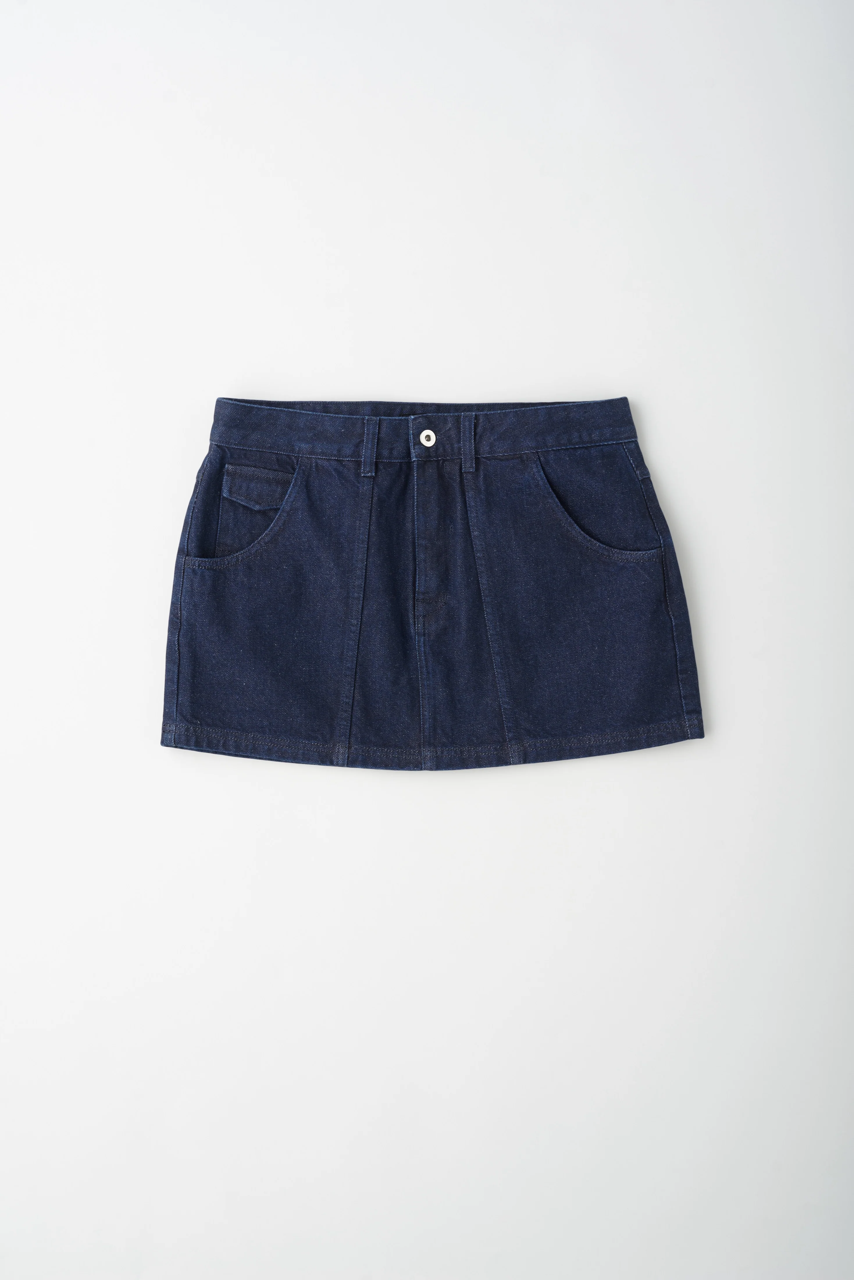 Women's Utility Denim Mini in Raw - Image 7