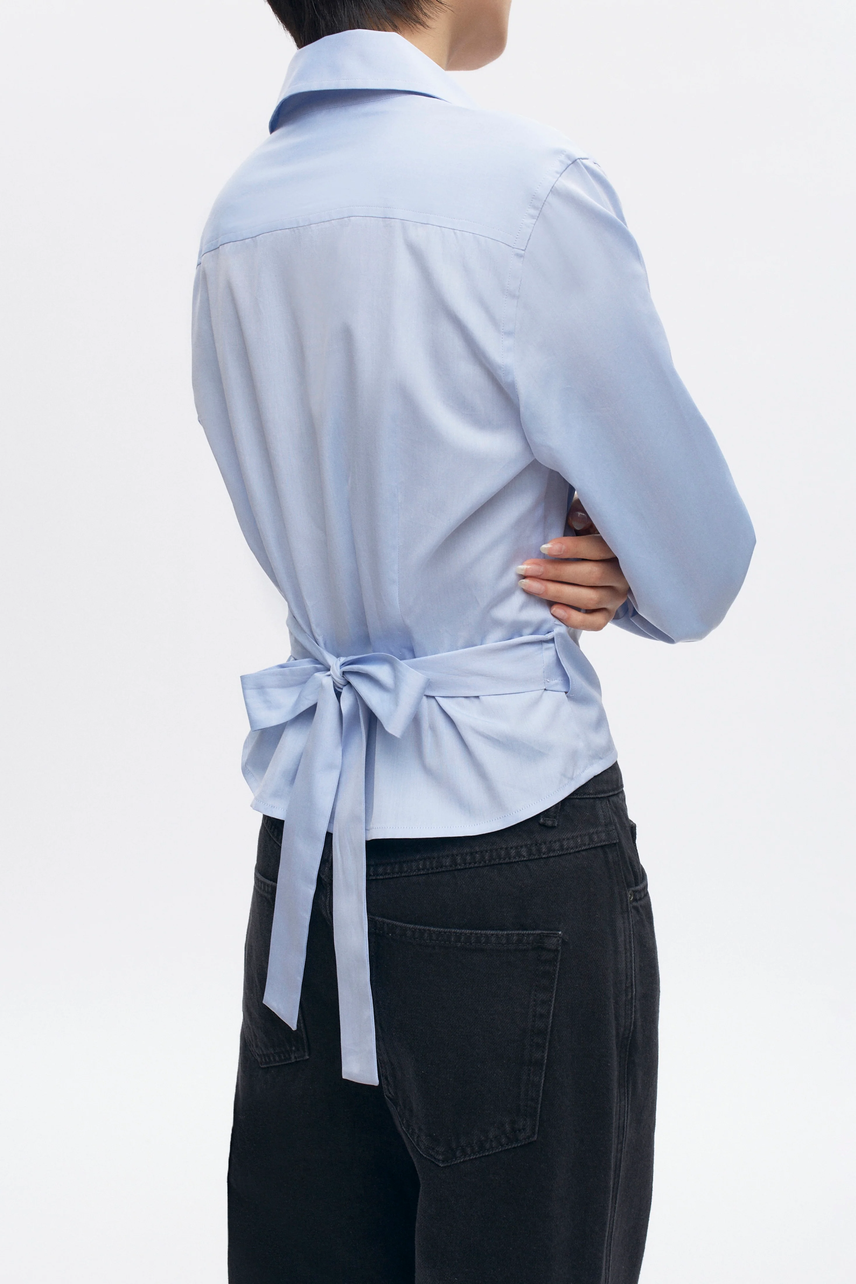 Women's Wrap Shirt in Air - Image 2