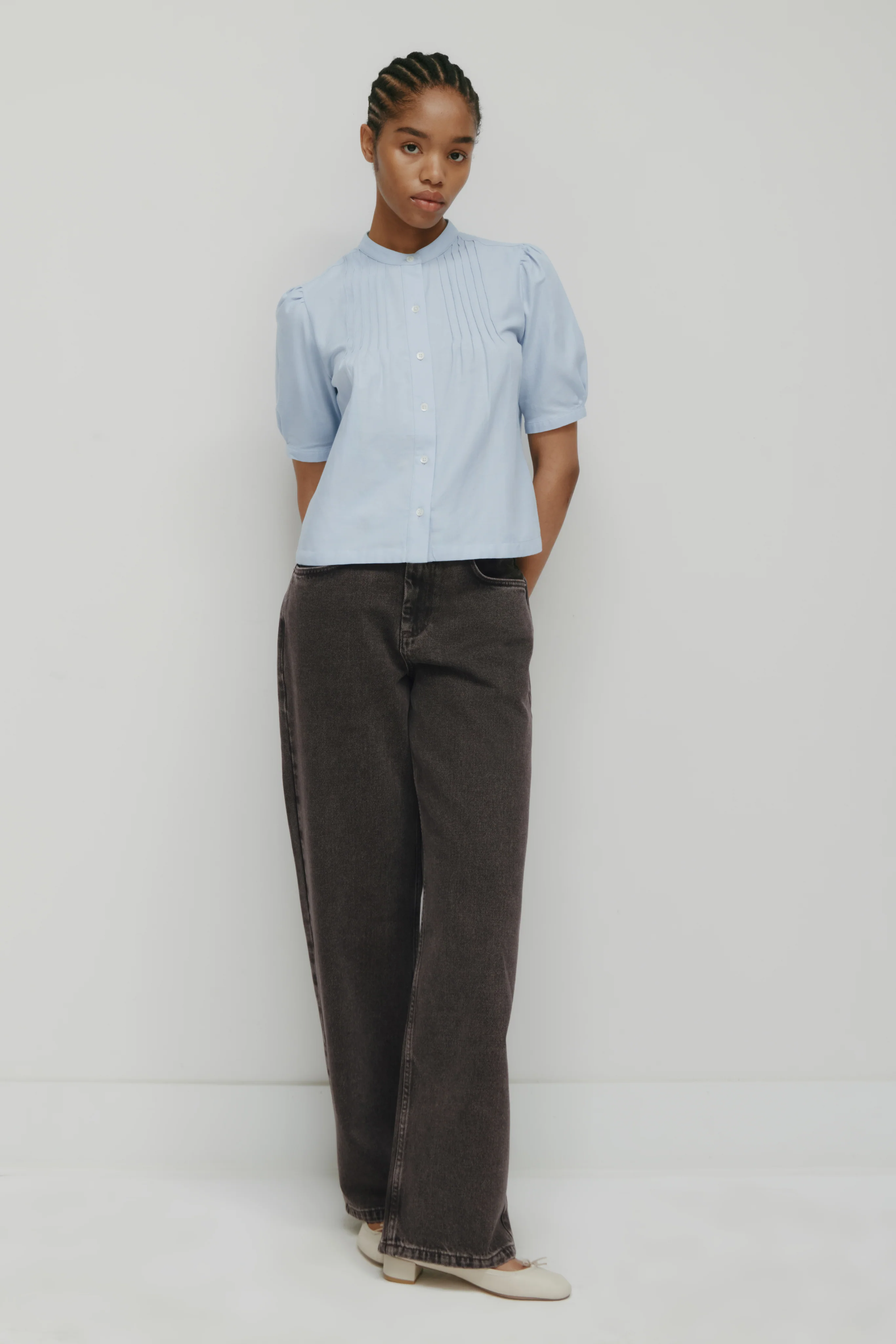 Women's Zayna Shirt in Blue Aura - Image 3